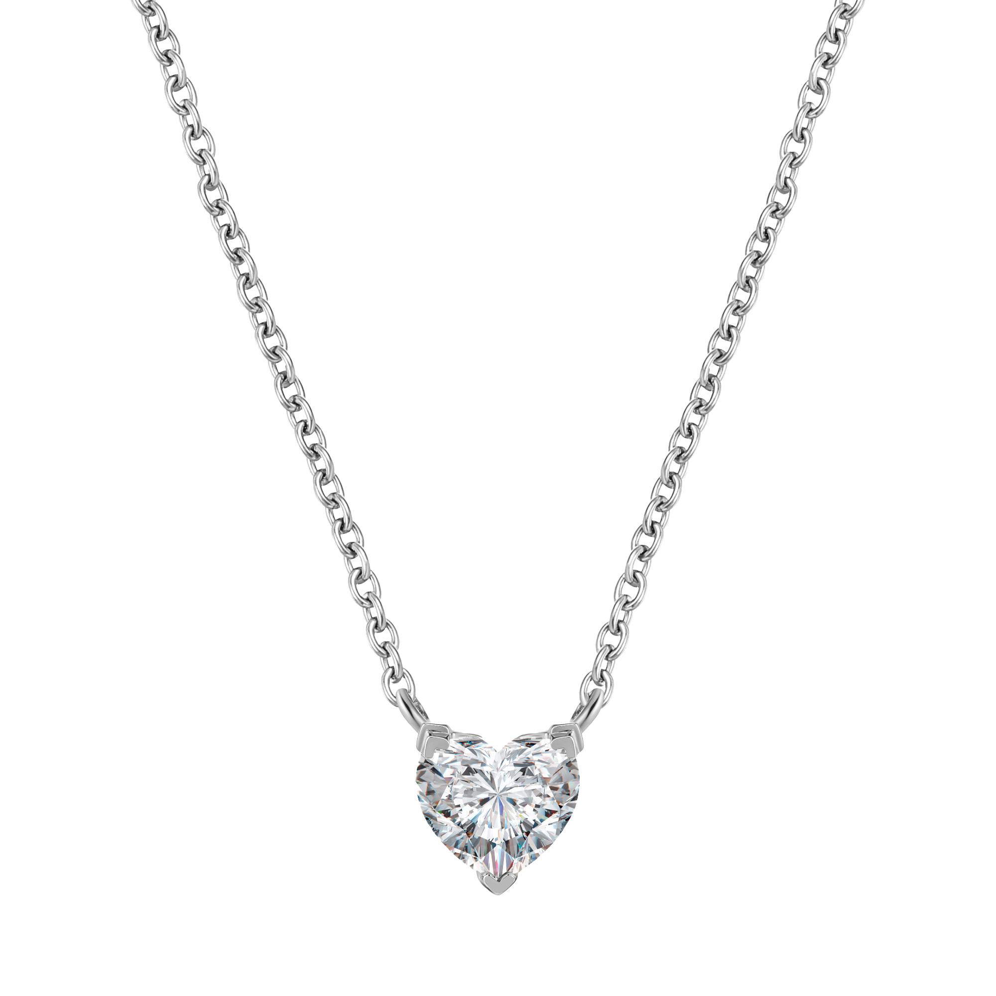 Venus solitaire necklace 0.2ct - Diamond Heart Pendant - The Future Rocks - 4