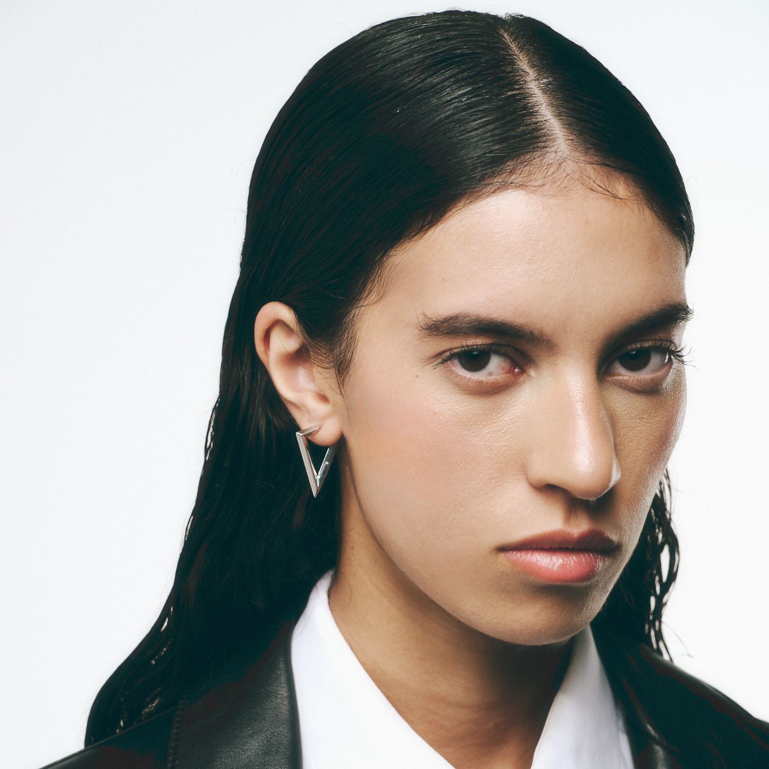 Sculptura triangle earrings - Sculptura Triangle Hoop Earrings - The Future Rocks - 14