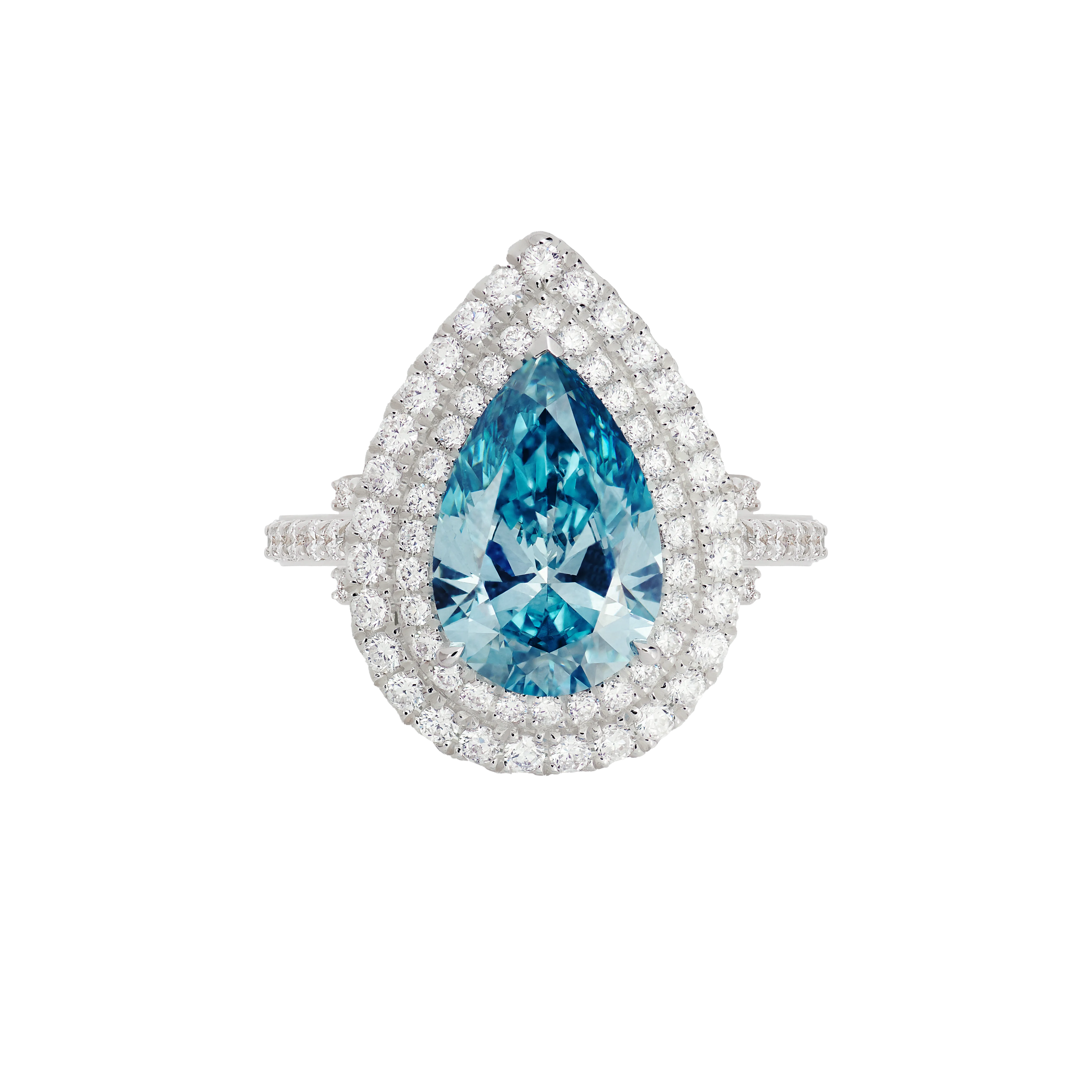 Wonder Rock - Pear - 3ct Lab-Grown Diamond Ring Pear Cut IGI Certified - The Future Rocks - 1