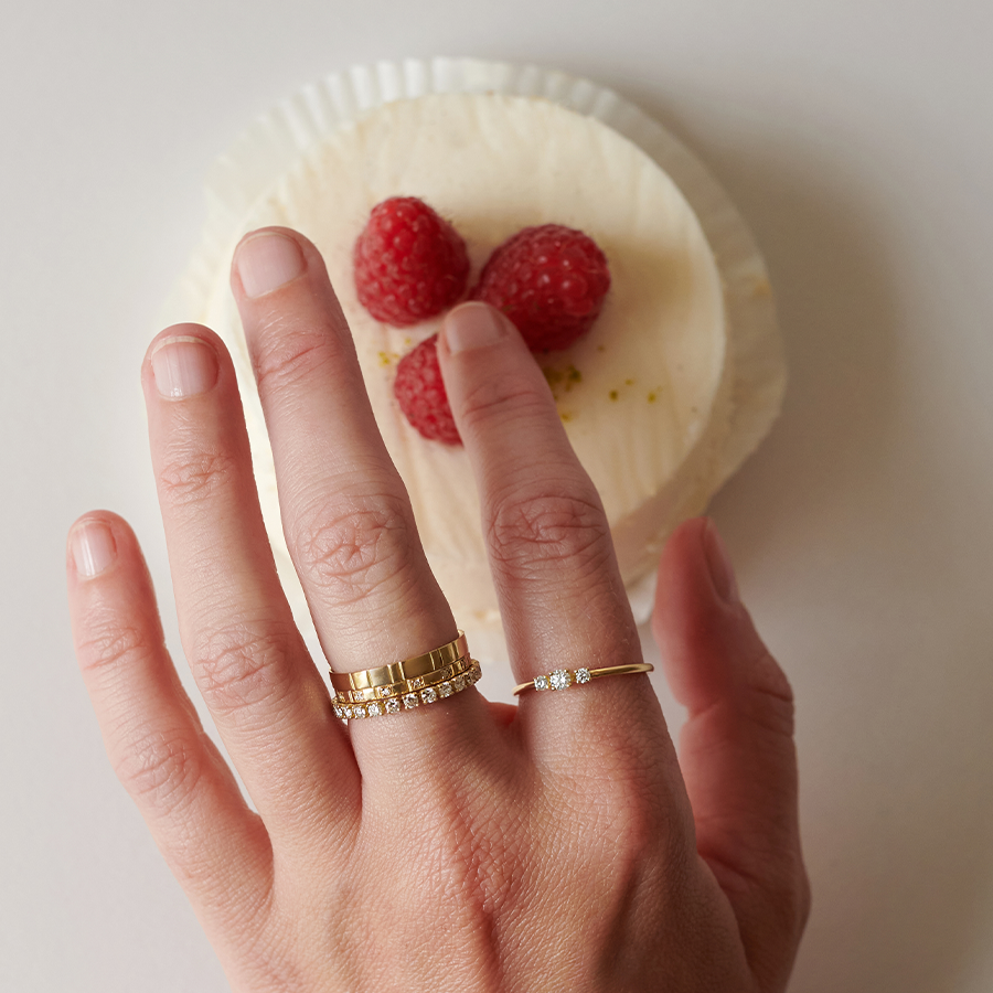 Wilderness trilogie ring - Lab-Grown Diamond Trilogie Ring - The Future Rocks - 8