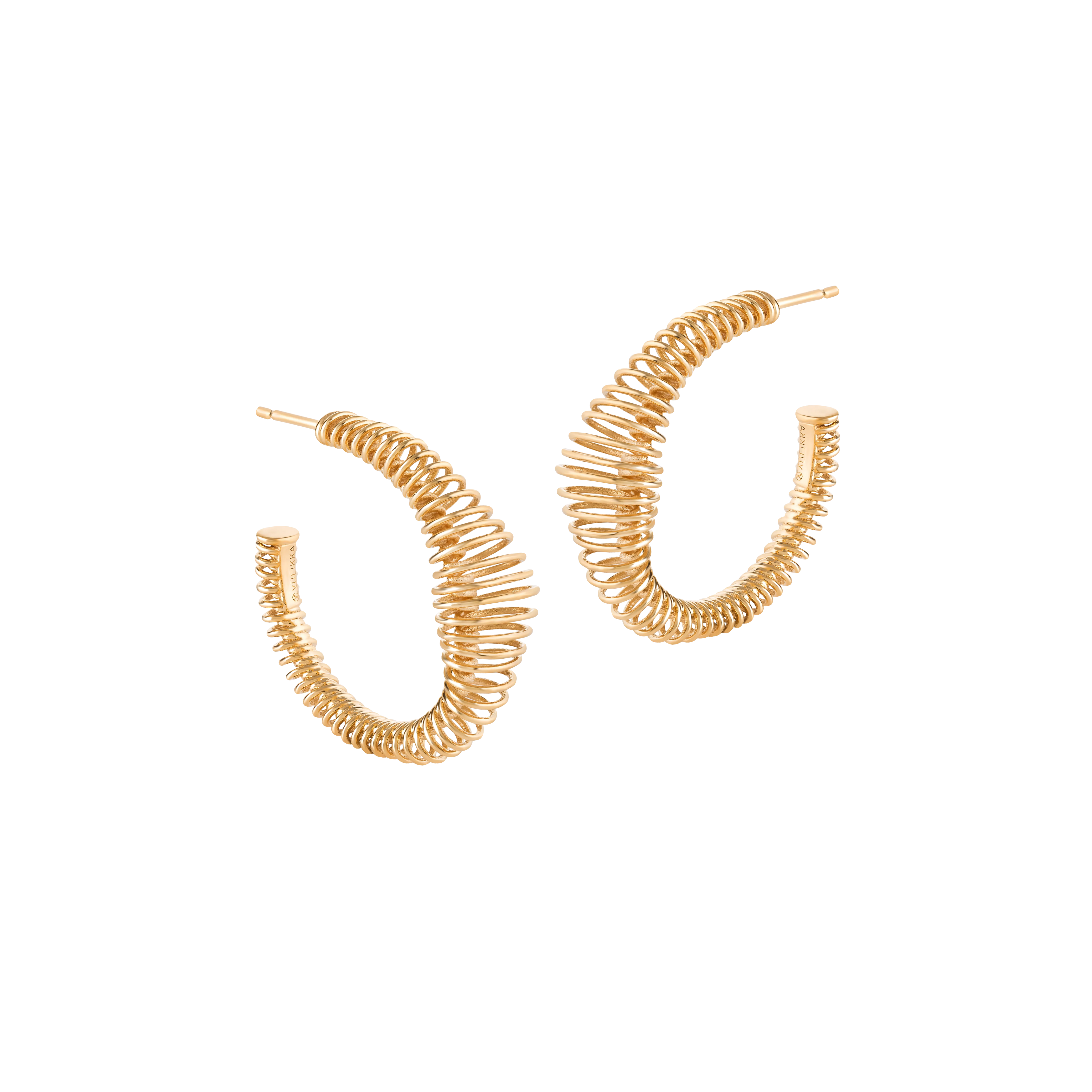 Curve earrings - Gold Curve Earrings - The Future Rocks - 1