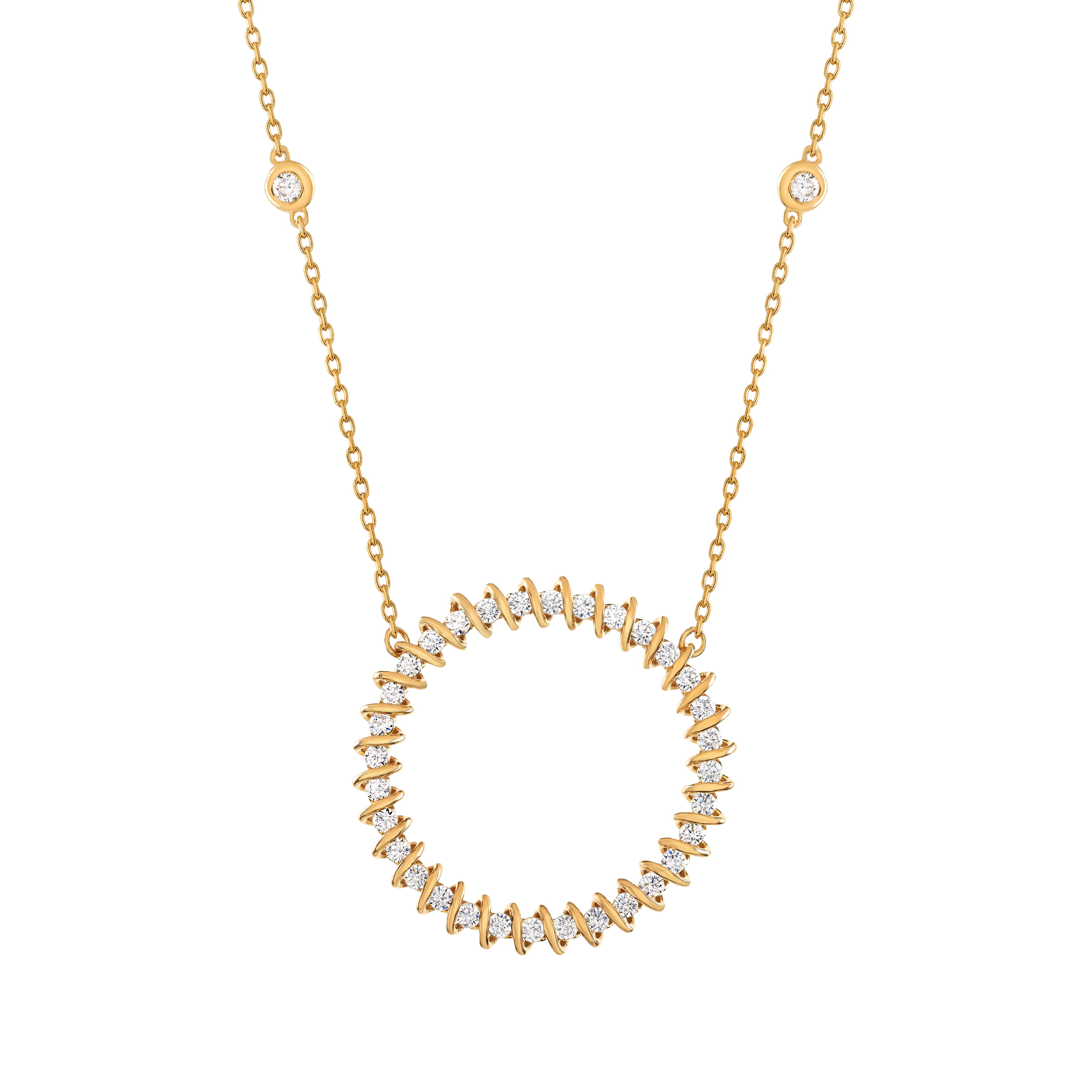 Ela spiral pendant - Gold Spiral Pendant - The Future Rocks - 1