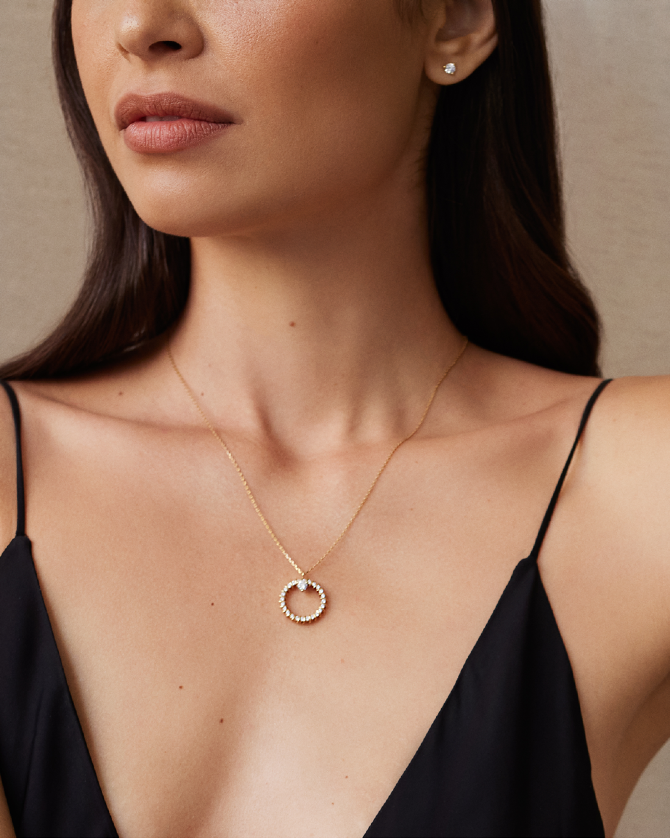 Eleonor necklace with spiral pendant - Gold Spiral Pendant Necklace - The Future Rocks - 2