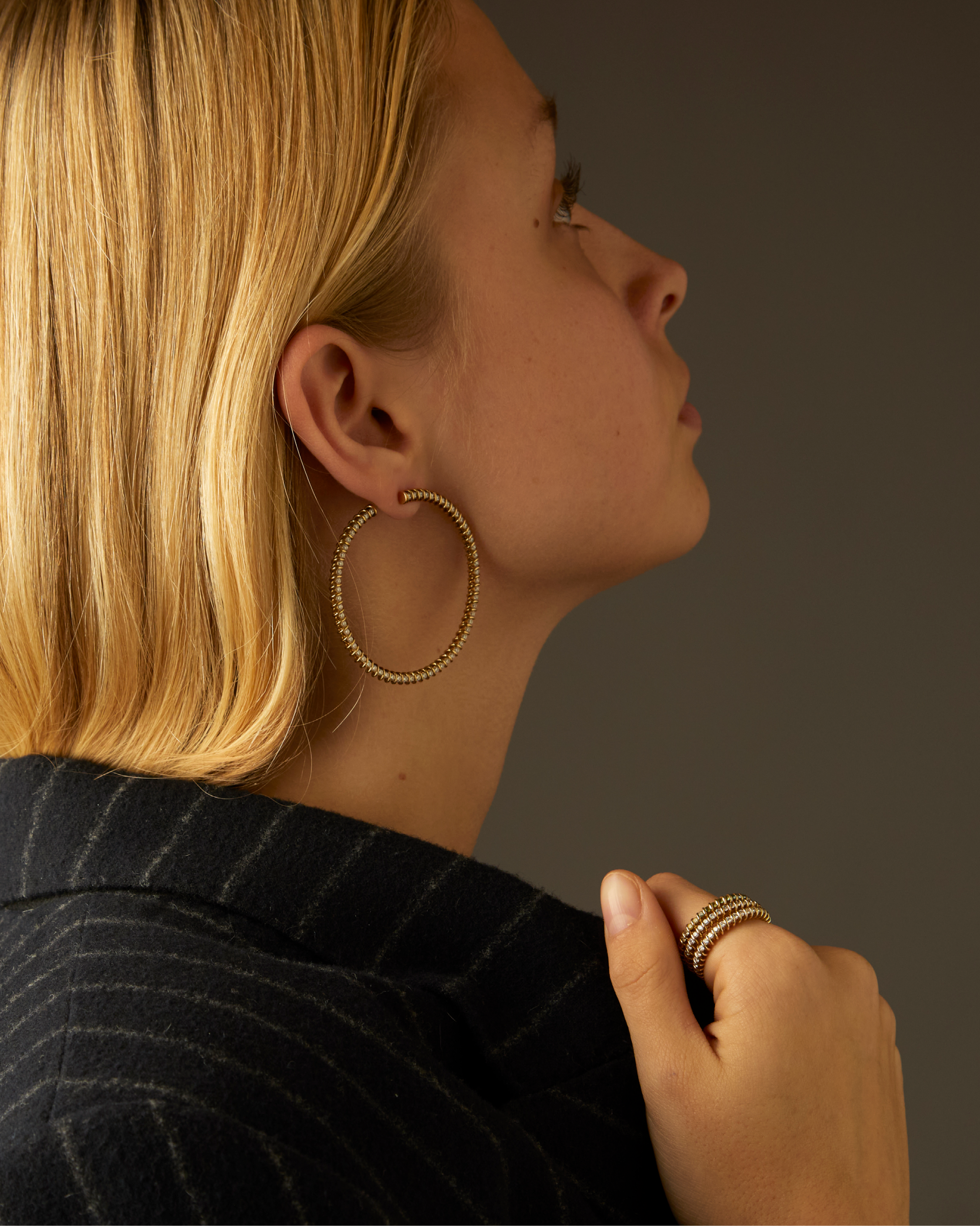 Luna spiral earrings - Luna Gold Spiral Earrings - The Future Rocks - 4