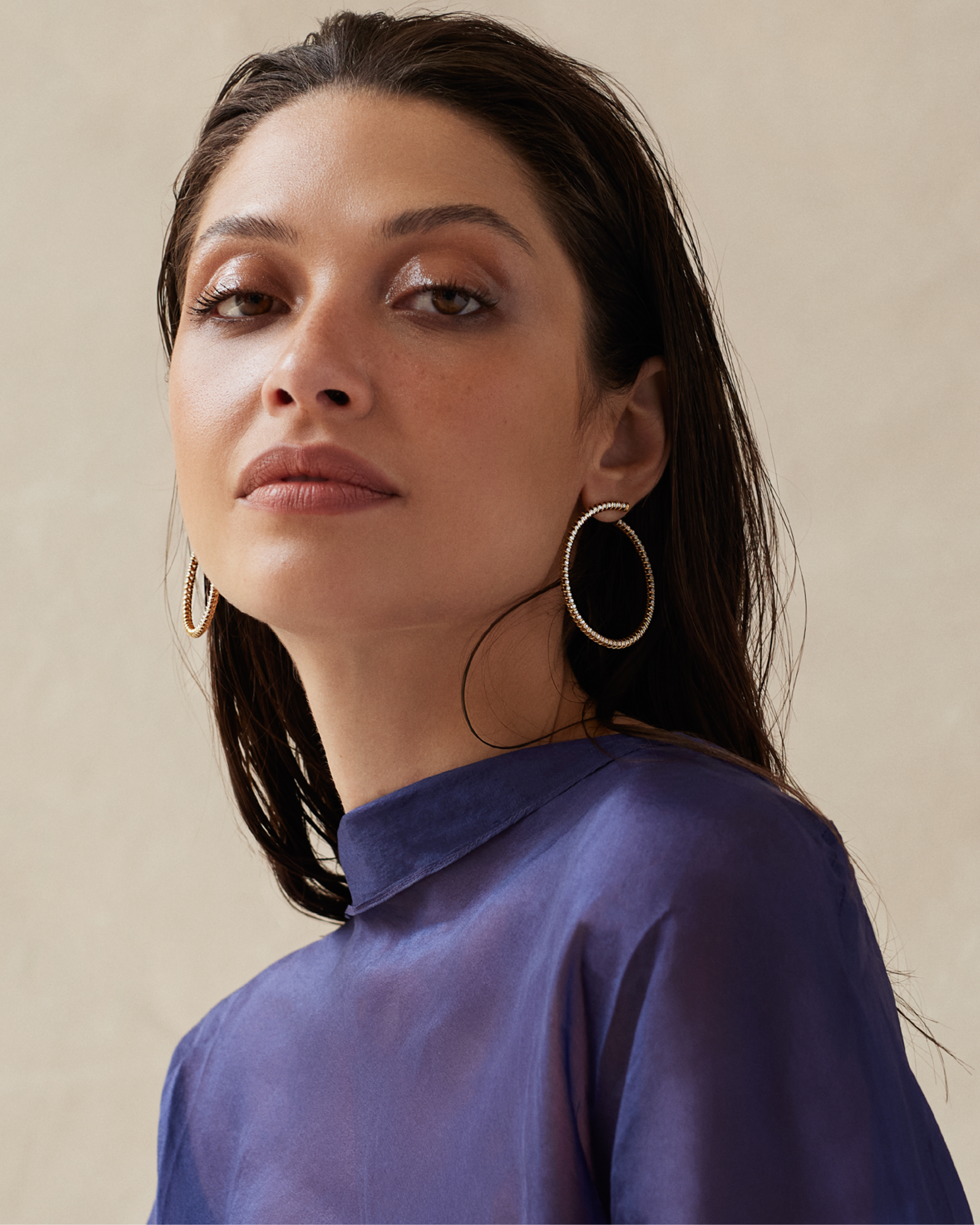 Luna spiral earrings - Luna Gold Spiral Earrings - The Future Rocks - 2