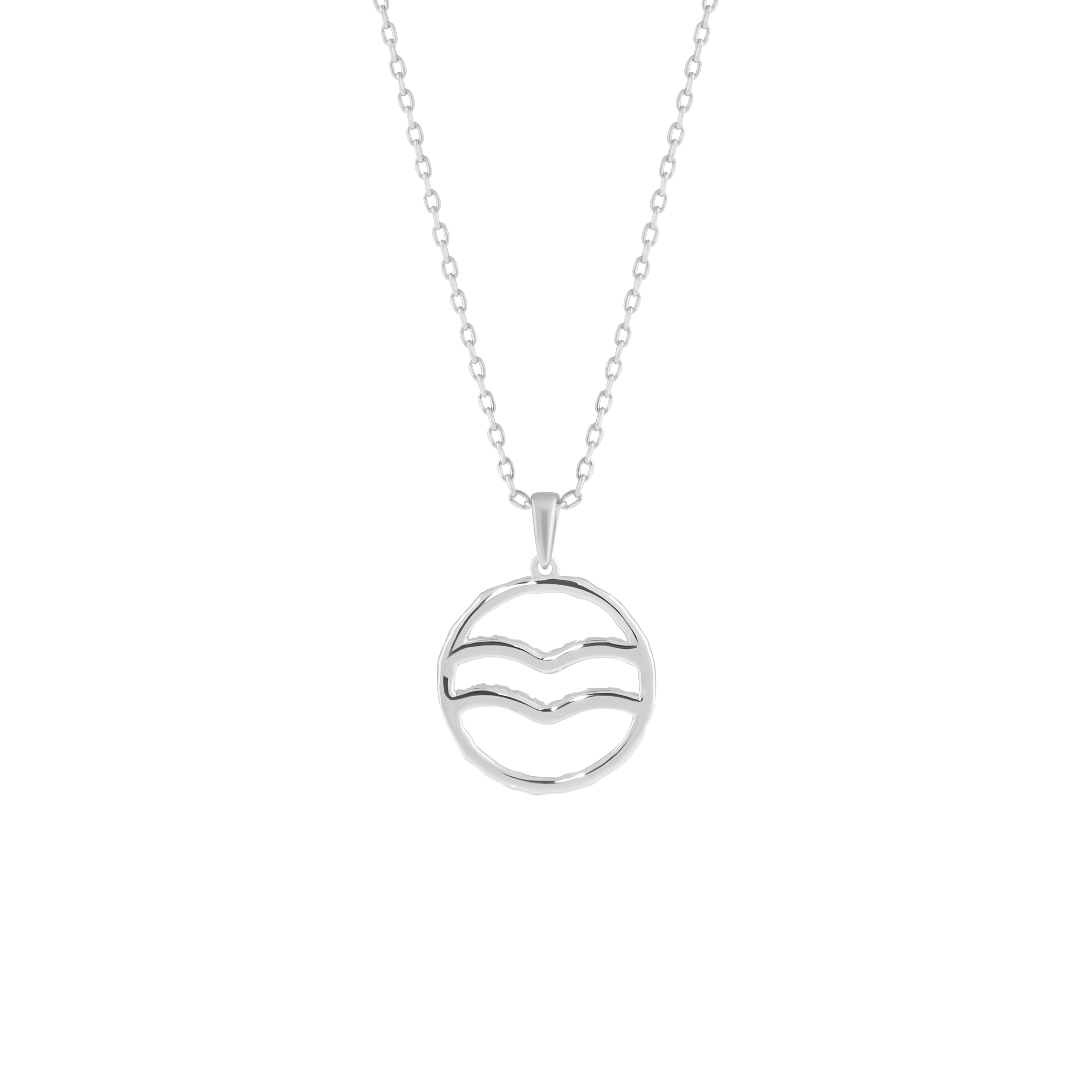 Aquarius medallion pendant necklace - Aquarius medallion pendant necklace - The Future Rocks - 5