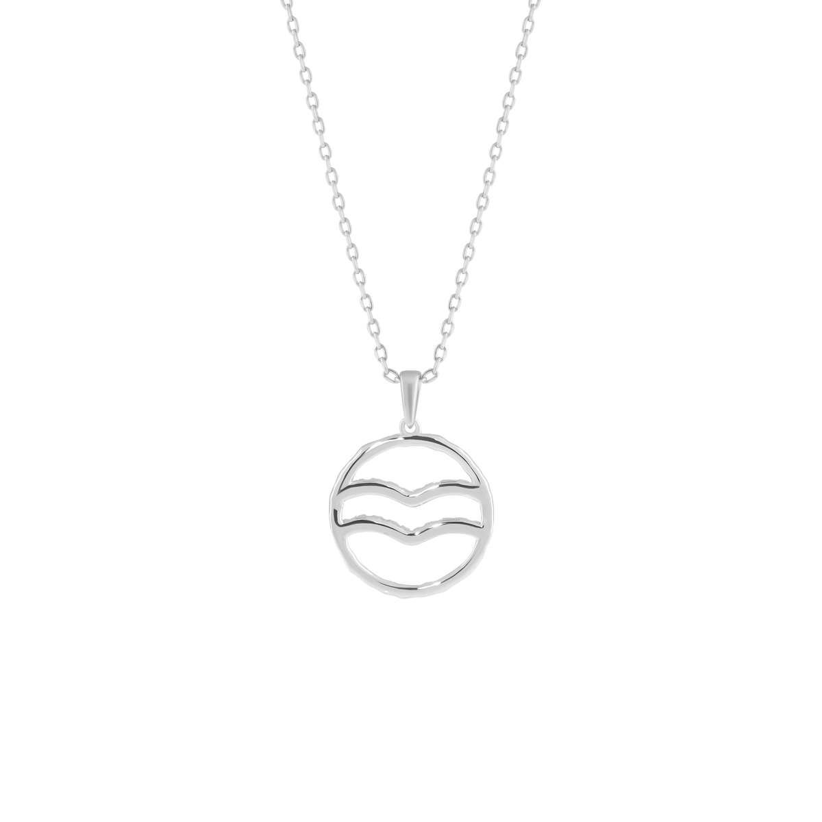 Aquarius medallion pendant necklace - Aquarius Zodiac Pendant Necklace - The Future Rocks - 5
