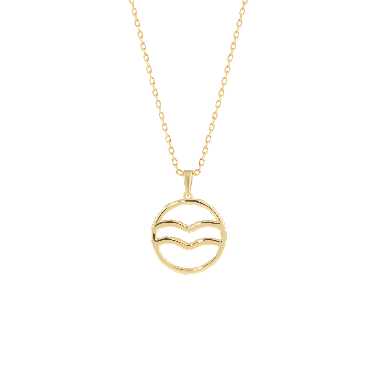 Aquarius medallion pendant necklace - Aquarius Zodiac Pendant Necklace - The Future Rocks - 4