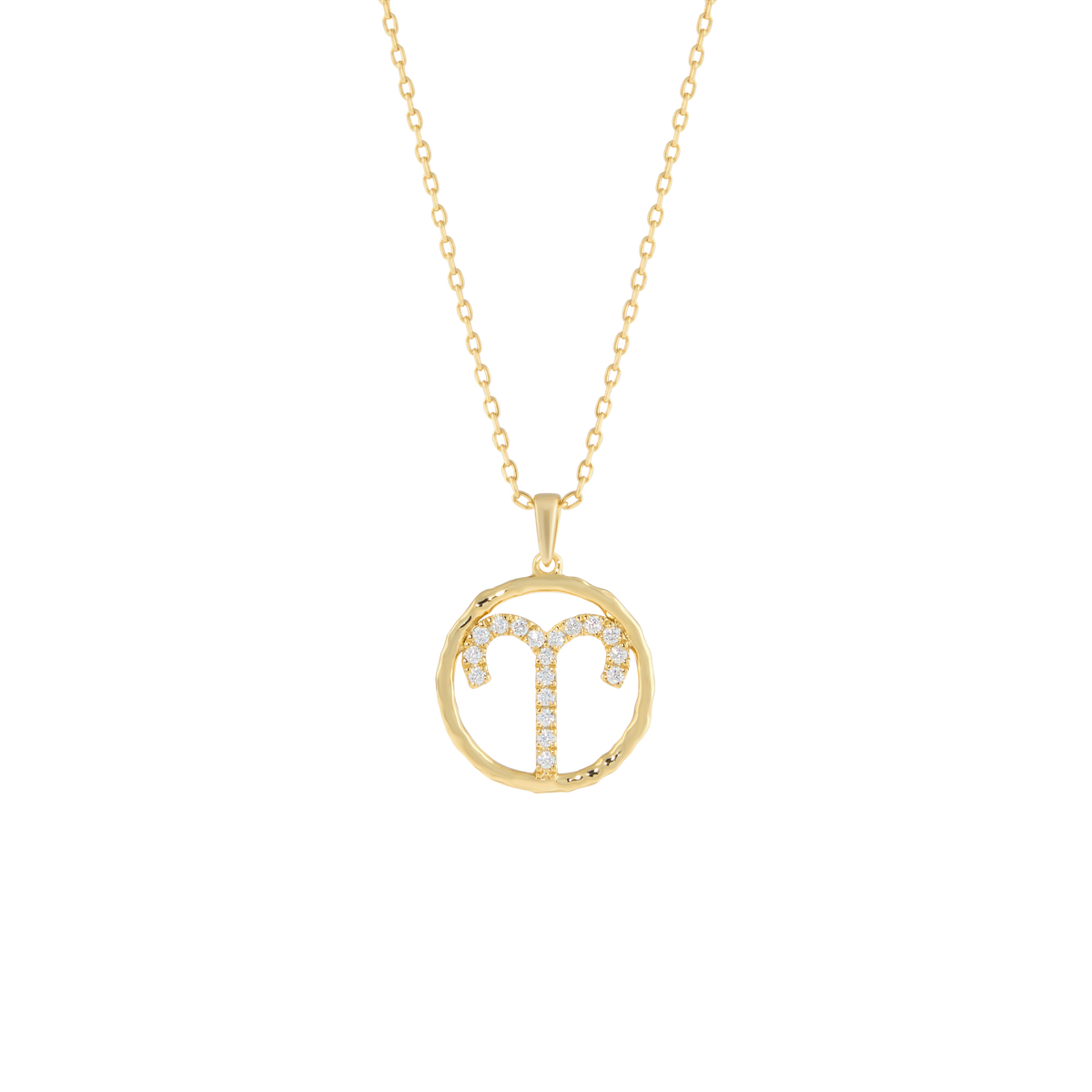 Aries medallion pendant necklace - Aries Zodiac Pendant Necklace - The Future Rocks - 1