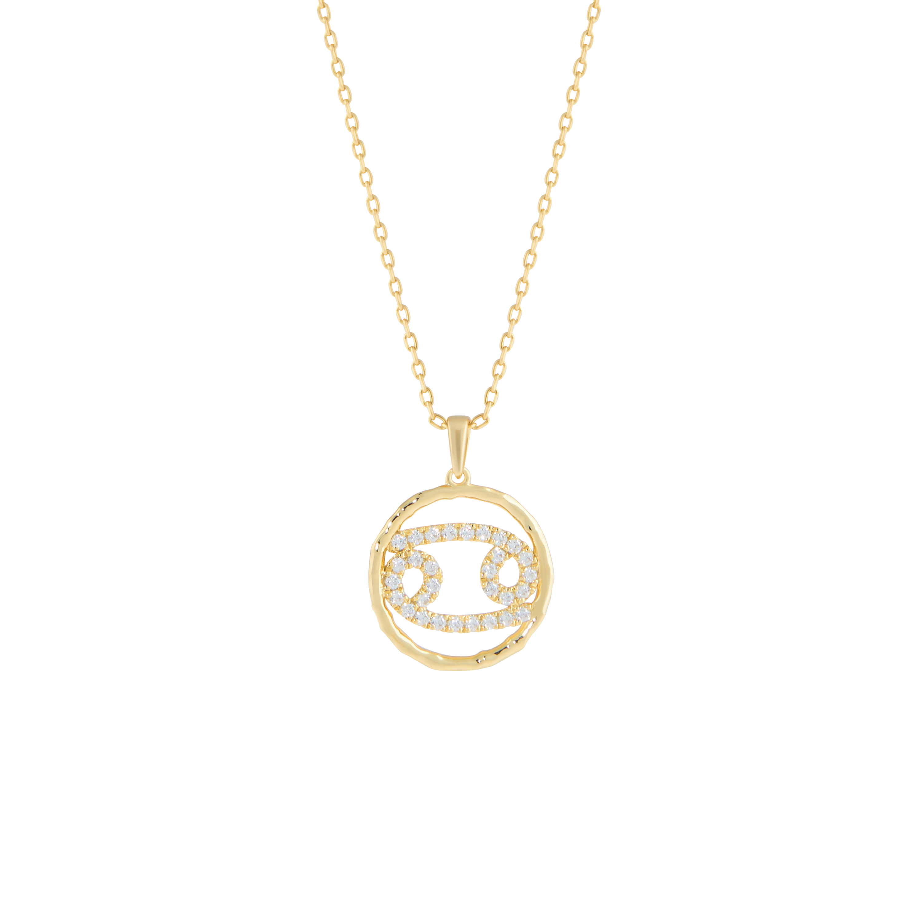 Cancer medallion pendant necklace - Cancer Zodiac Pendant Necklace - The Future Rocks - 1