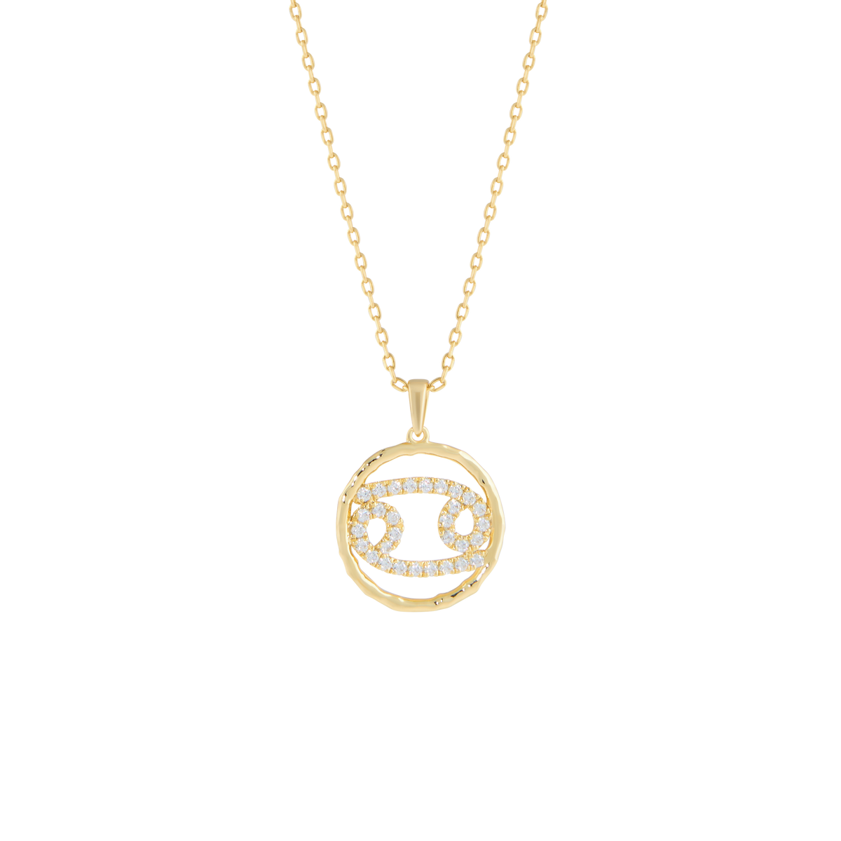 Cancer medallion pendant necklace - Cancer Zodiac Pendant Necklace - The Future Rocks - 1