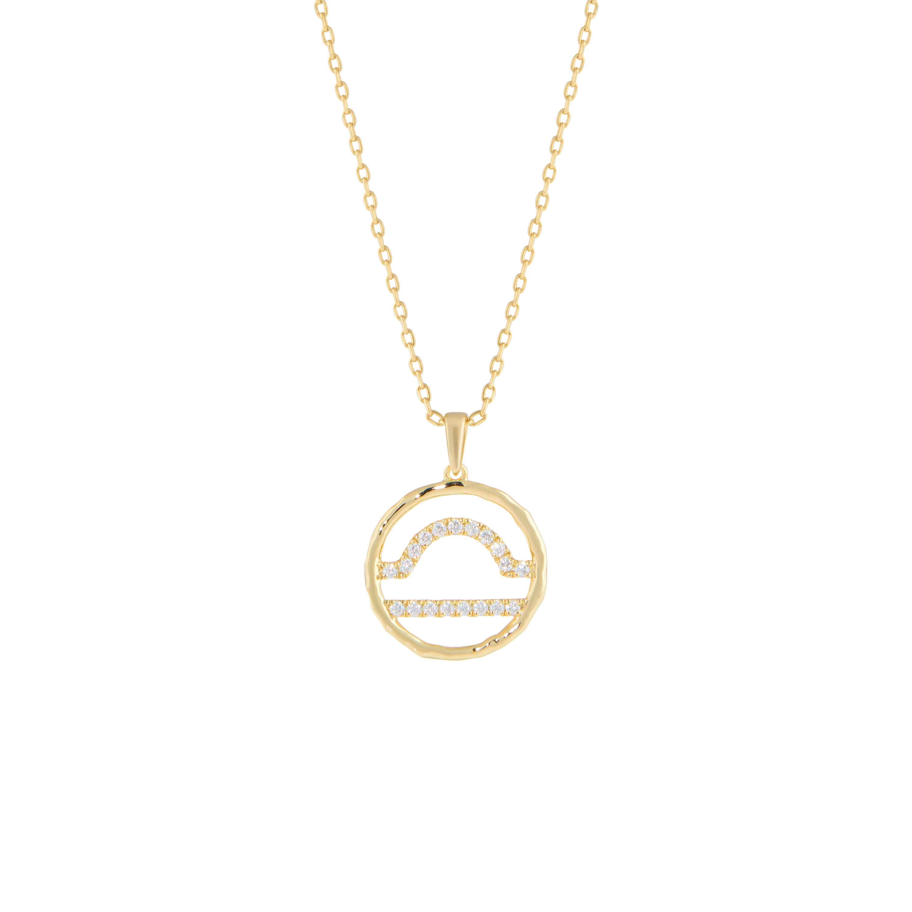 Libra medallion pendant necklace - Libra Zodiac Pendant Necklace - The Future Rocks - 1