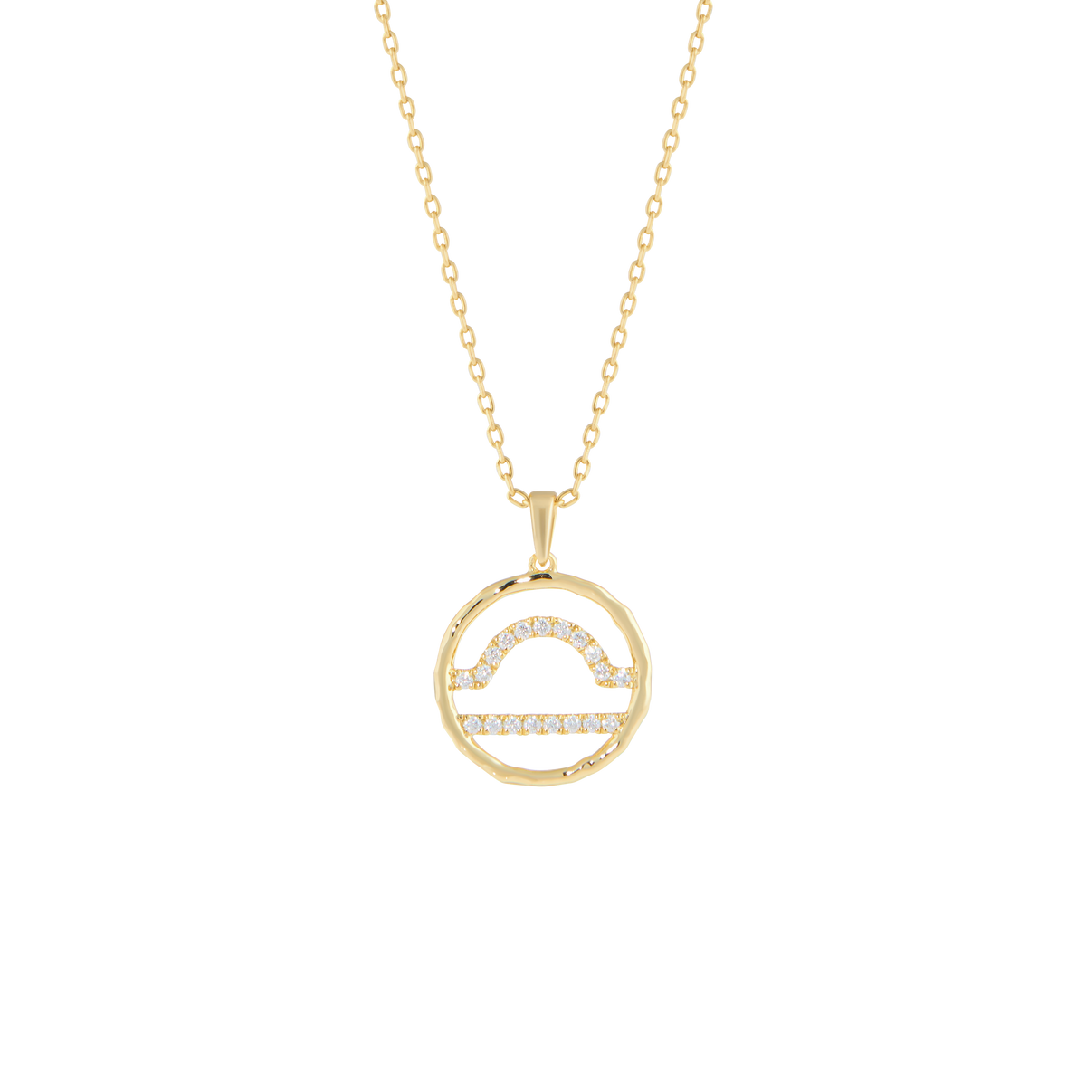 Libra medallion pendant necklace - Libra Zodiac Pendant Necklace - The Future Rocks - 1