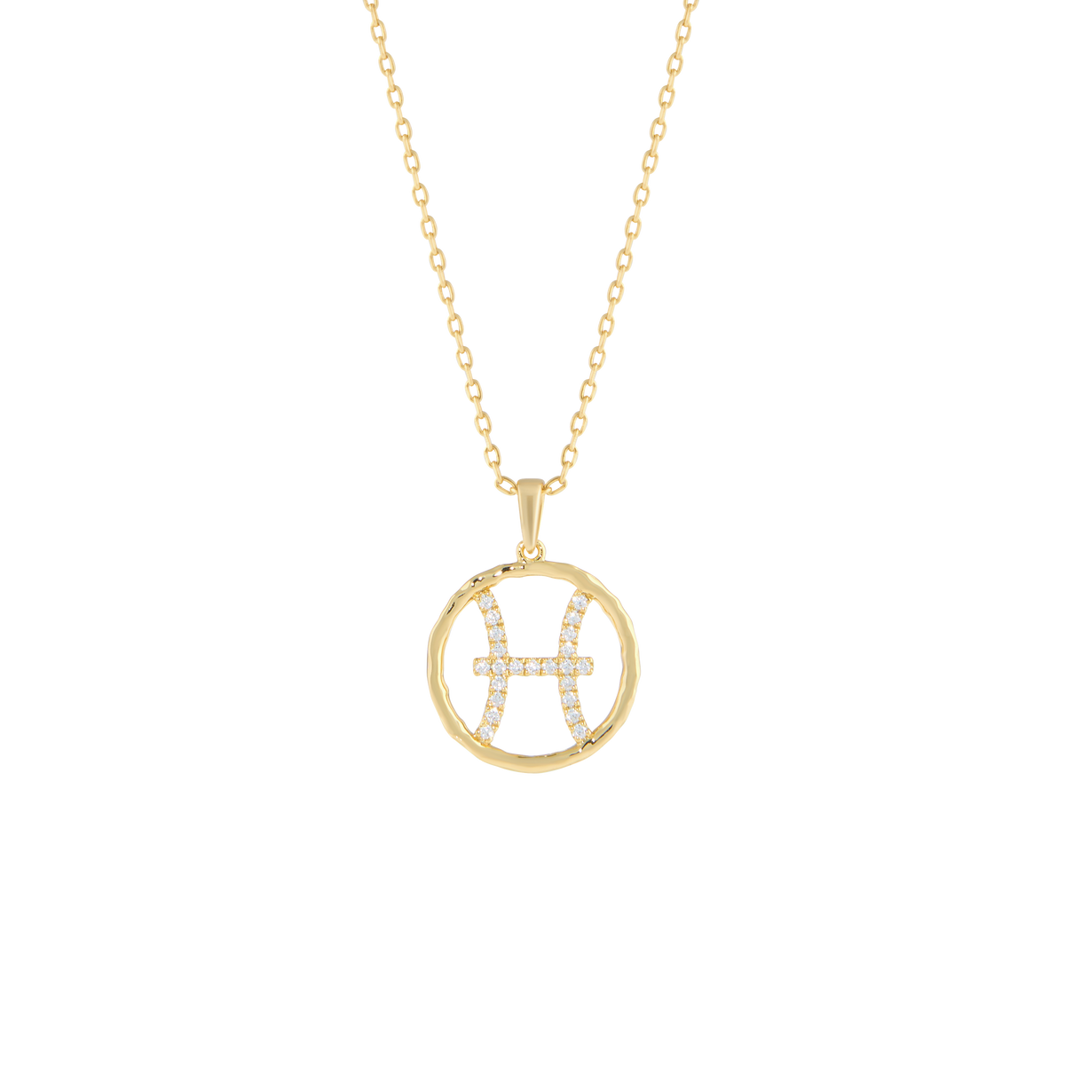 Pisces medallion pendant necklace - Pisces Zodiac Pendant Necklace - The Future Rocks - 1