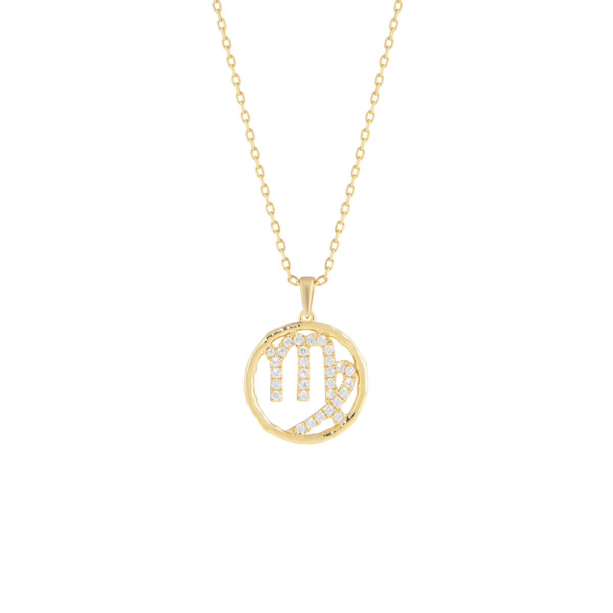 Virgo medallion pendant necklace - Virgo Zodiac Pendant Necklace - The Future Rocks - 1