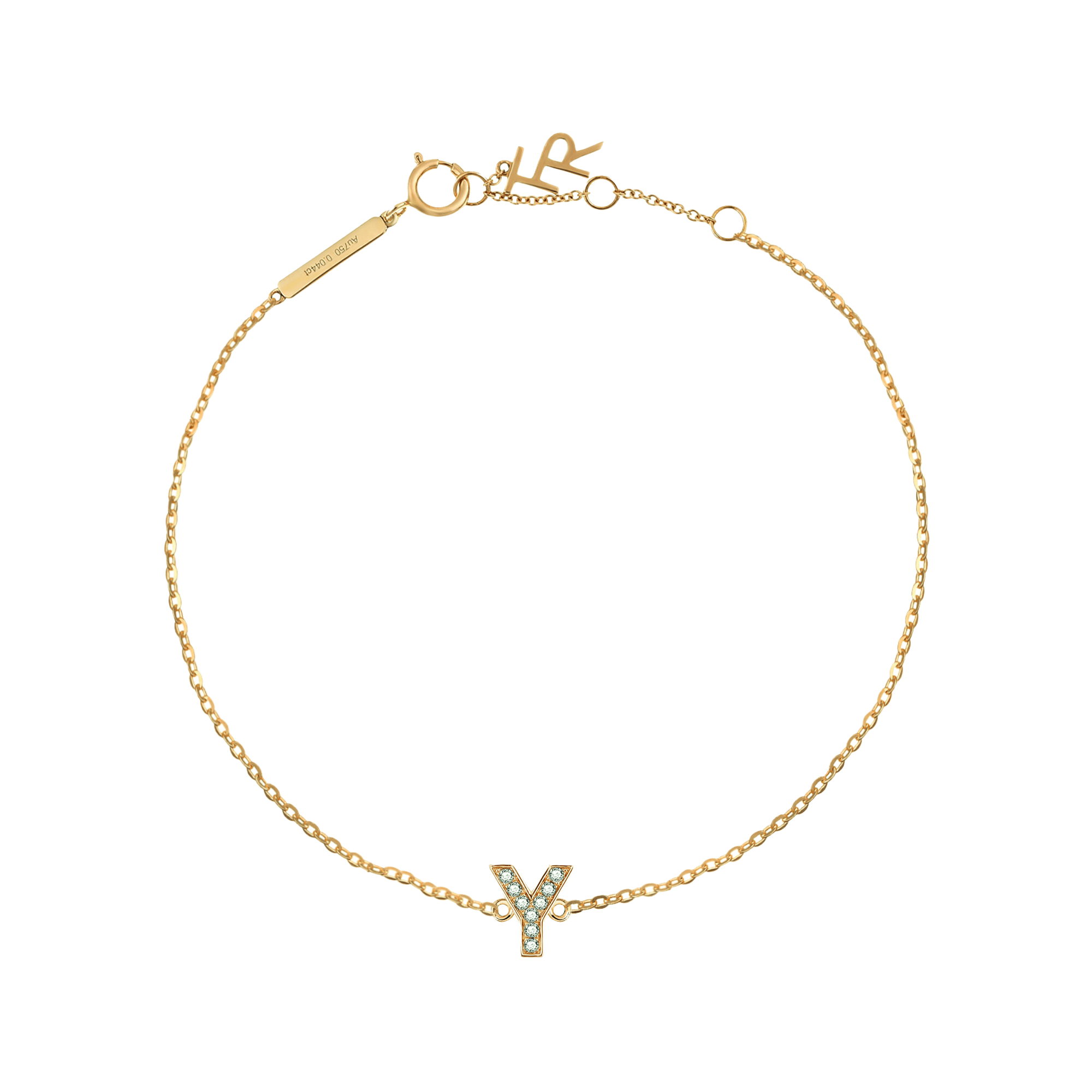 Alphabet LGD pendant bracelet