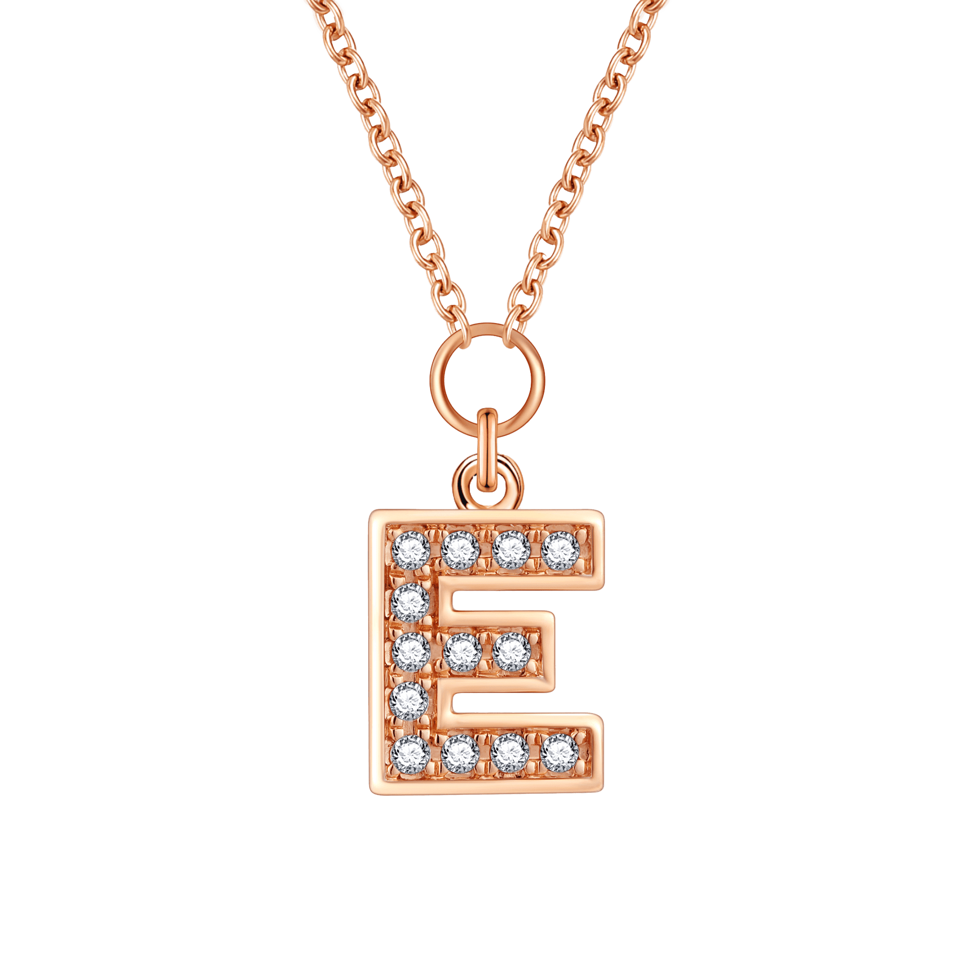 Alphabet LGD pendant necklace - Diamond Initial Pendant Necklace - The Future Rocks - 7