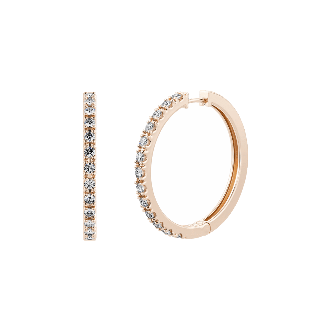 Amaris earrings - Lab-Grown Diamond Hoop Earrings - The Future Rocks - 5