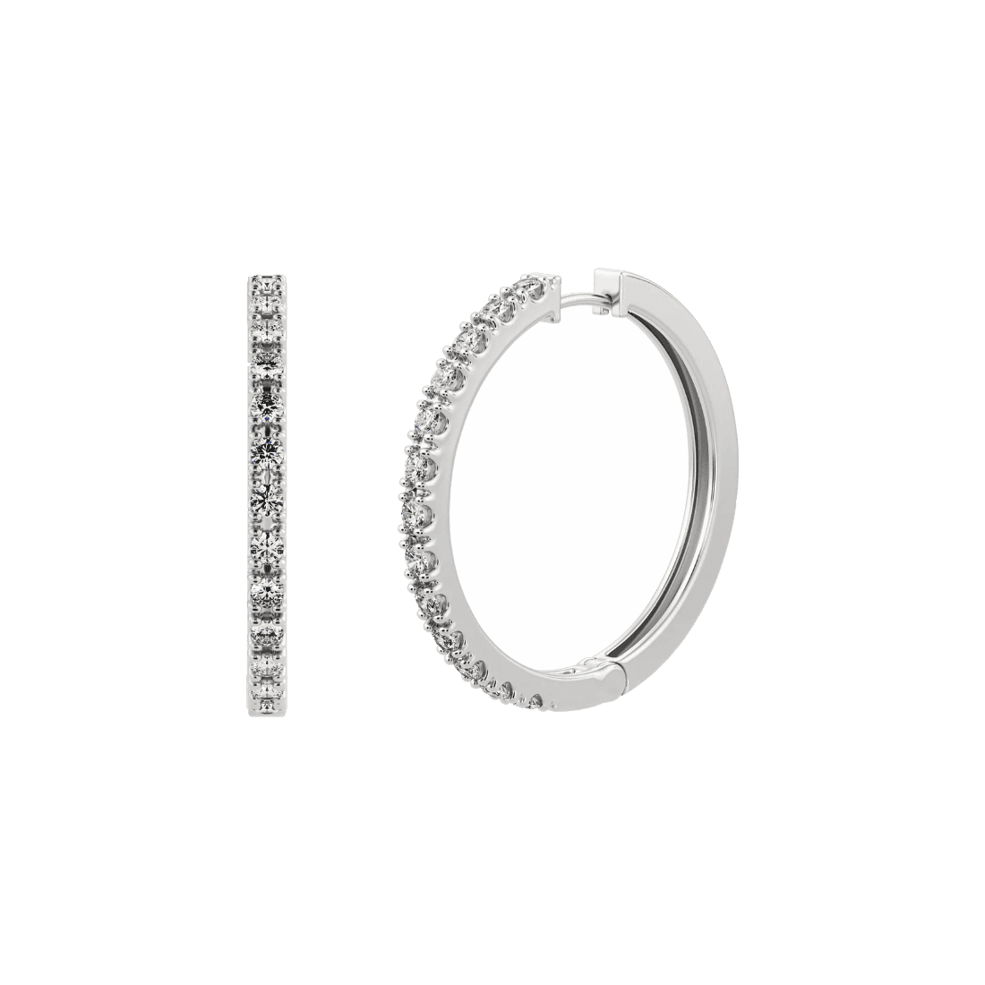 Amaris earrings - Lab-Grown Diamond Hoop Earrings - The Future Rocks - 3