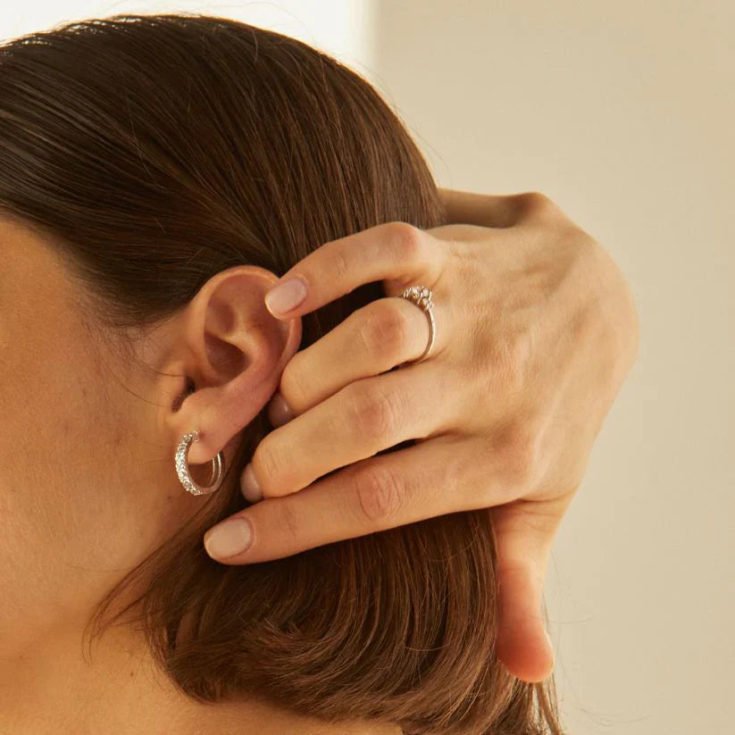 Amaris earrings - Lab-Grown Diamond Hoop Earrings - The Future Rocks - 6
