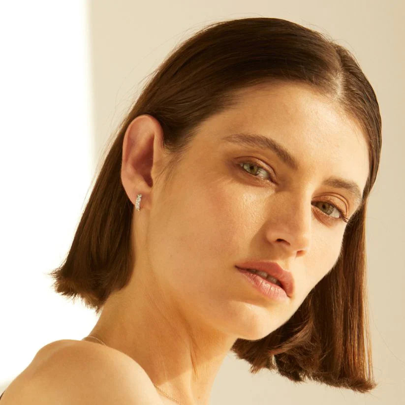 Amaris earrings - Amaris Lab-Grown Diamond Hoop Earrings - The Future Rocks - 7