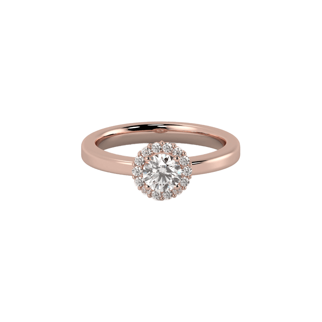 Amboise diamond ring - Lab-Grown Diamond Halo Solitaire Ring - The Future Rocks - 4