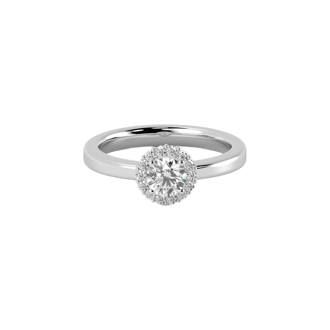 Amboise diamond ring - Lab-Grown Diamond Halo Solitaire Ring - The Future Rocks - 3