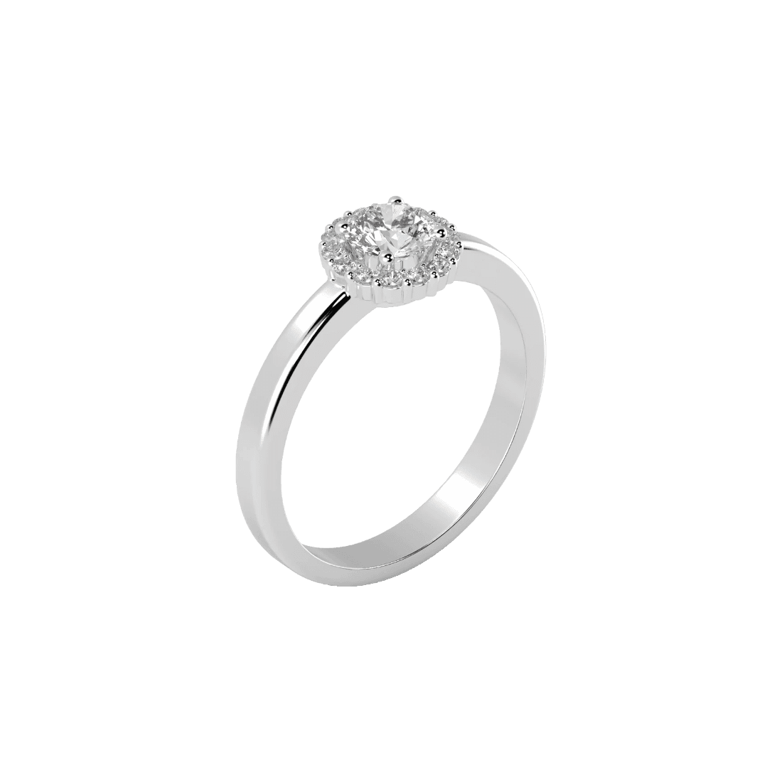 Amboise diamond ring - Lab-Grown Diamond Halo Solitaire Ring - The Future Rocks - 5