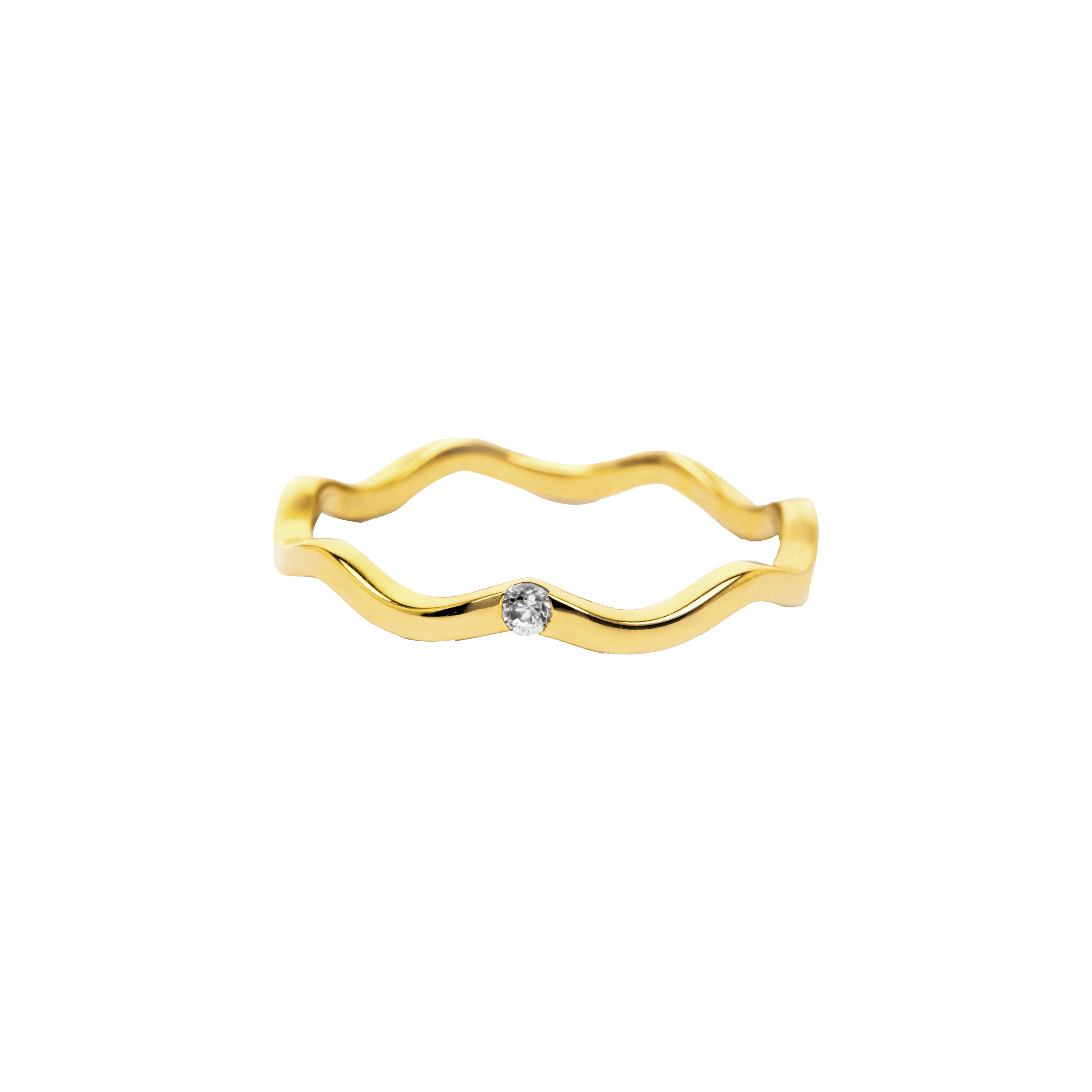 Anadyr ring - Anadyr 18K Recycled Gold Wave Band Ring - The Future Rocks - 1