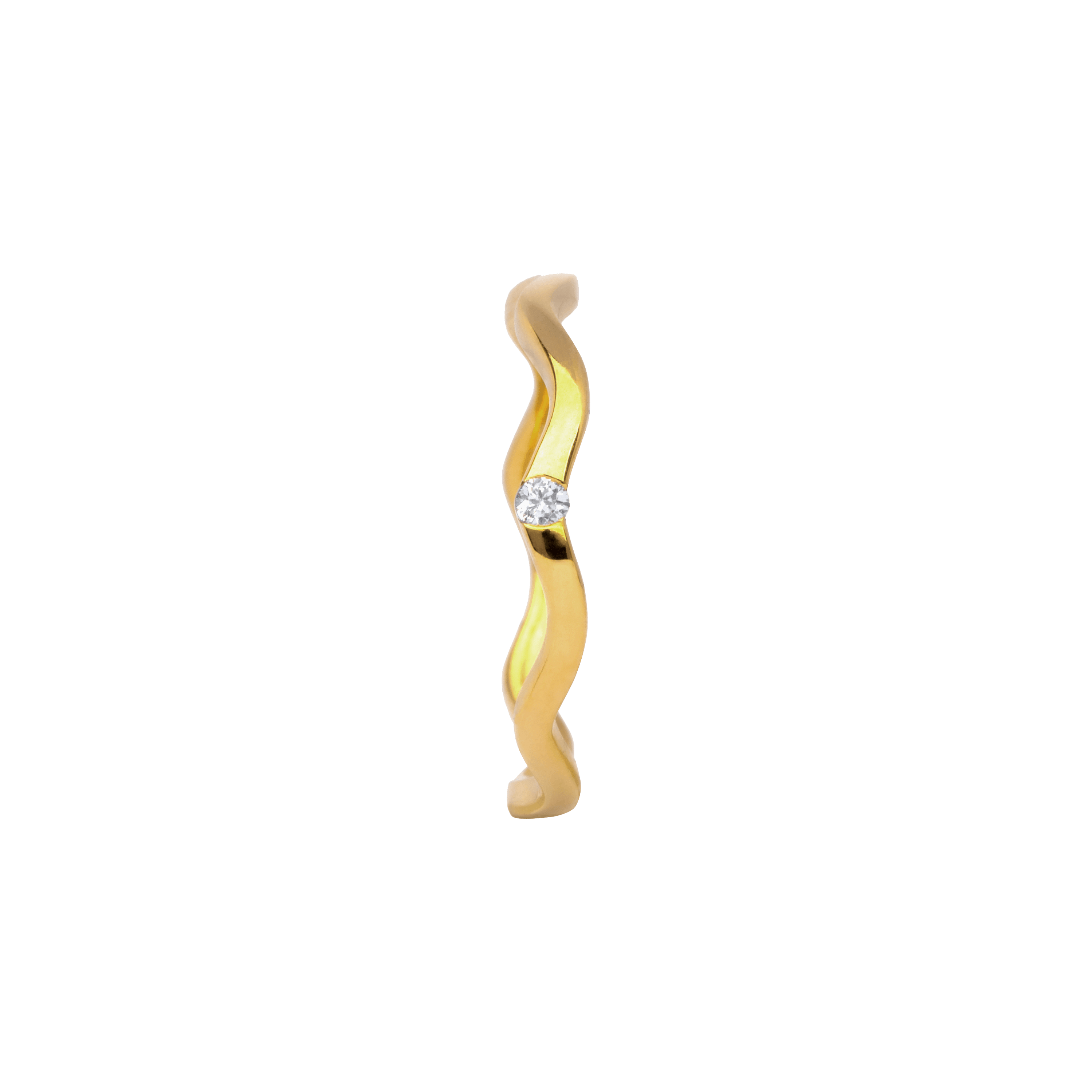 Anadyr ring - Anadyr 18K Recycled Gold Wave Band Ring - The Future Rocks - 2