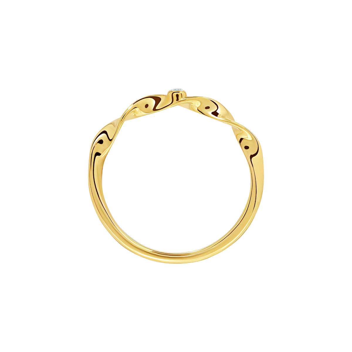 Aspidie ring - Aspidie 18K Recycled Gold Band Ring - The Future Rocks - 2