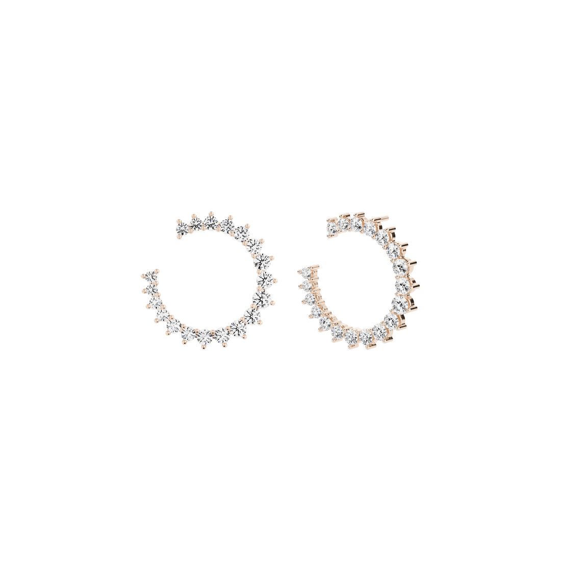 Aurora hoop earrings - Aurora Lab-Grown Diamond Hoop Earrings - The Future Rocks - 5