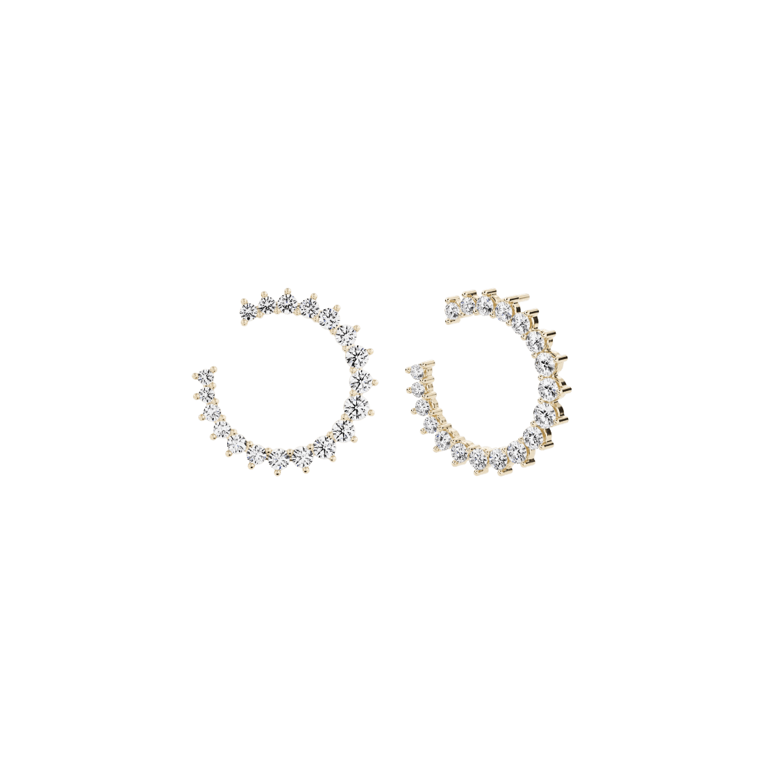 Aurora hoop earrings - Aurora Lab-Grown Diamond Hoop Earrings - The Future Rocks - 1