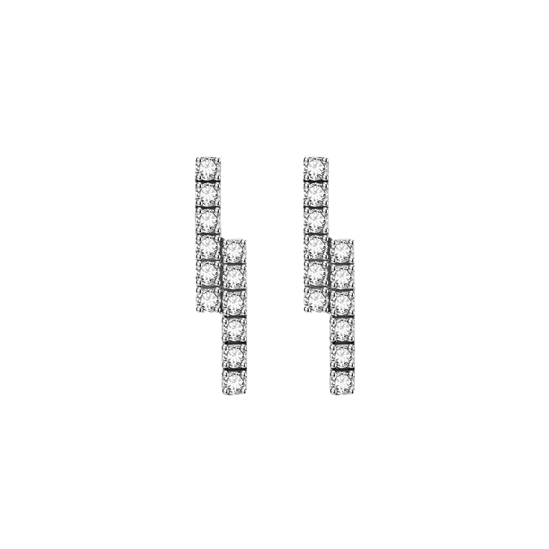 Ballerina earrings - Ballerina Bar Diamond Earrings - The Future Rocks - 4