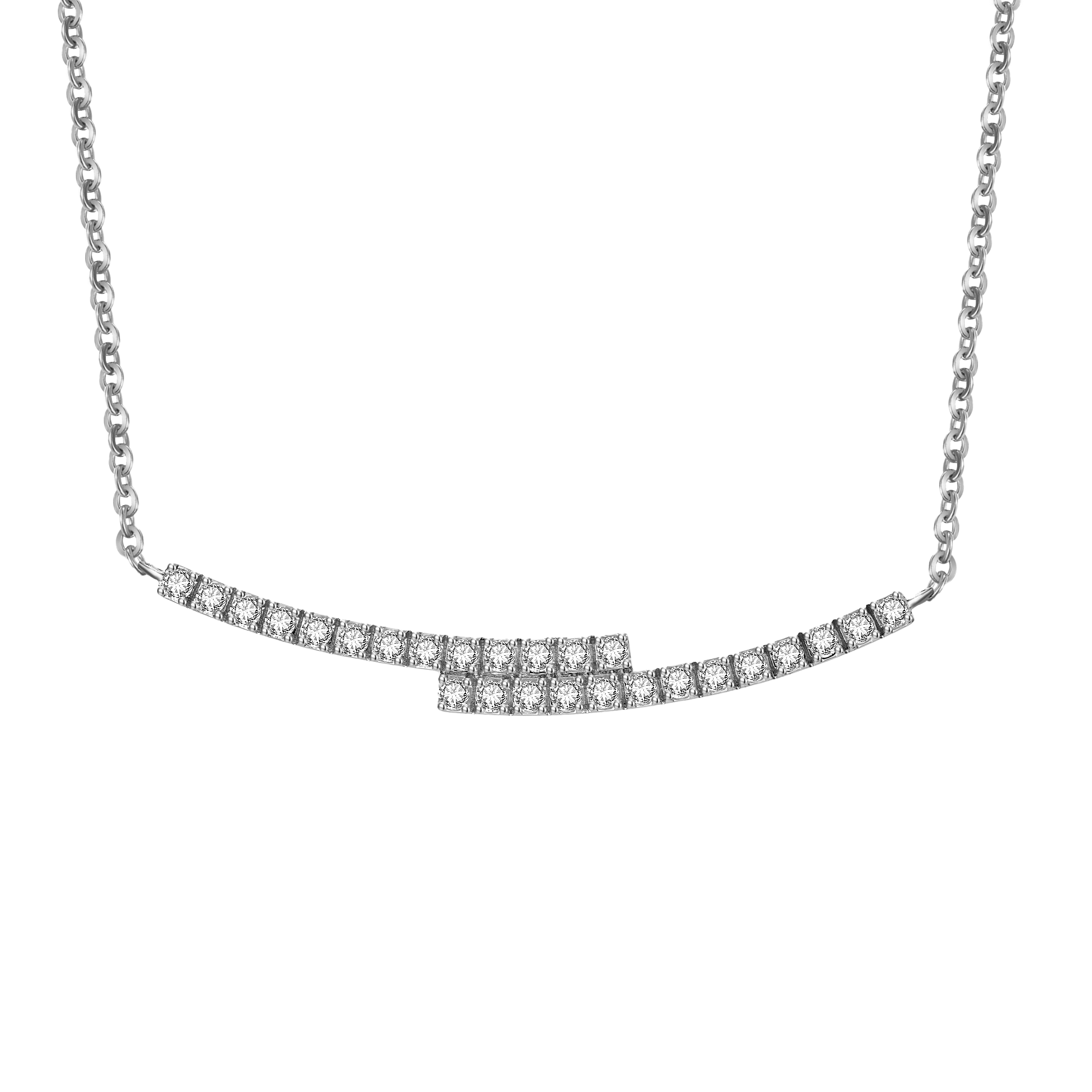 Ballerina necklace - Ballerina Wave Diamond Necklace - The Future Rocks - 4