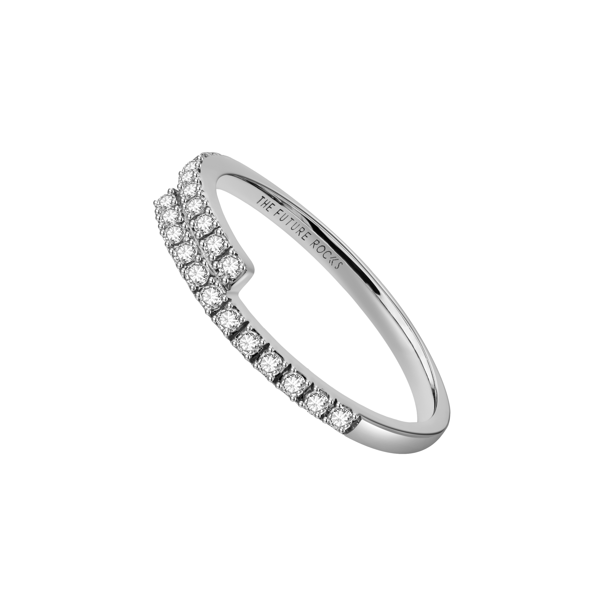 Ballerina ring - Ballerina Diamond Eternity Ring - The Future Rocks - 9