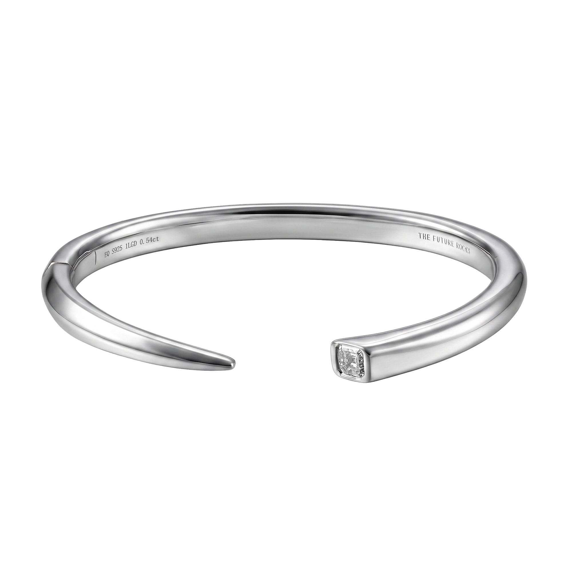 Nova asscher open bangle - Nova asscher open bangle - The Future Rocks - 1