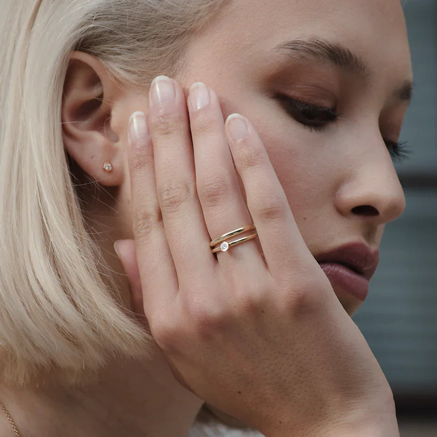 Bold essential ring - 18K Recycled Bold Gold Ring - The Future Rocks - 2