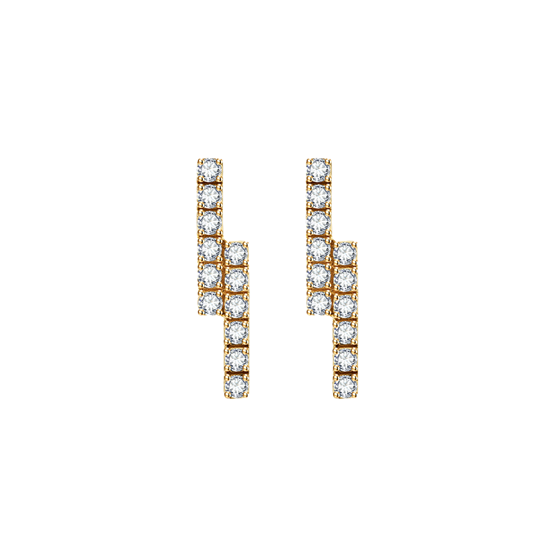 Ballerina earrings - Ballerina Bar Diamond Earrings - The Future Rocks - 6