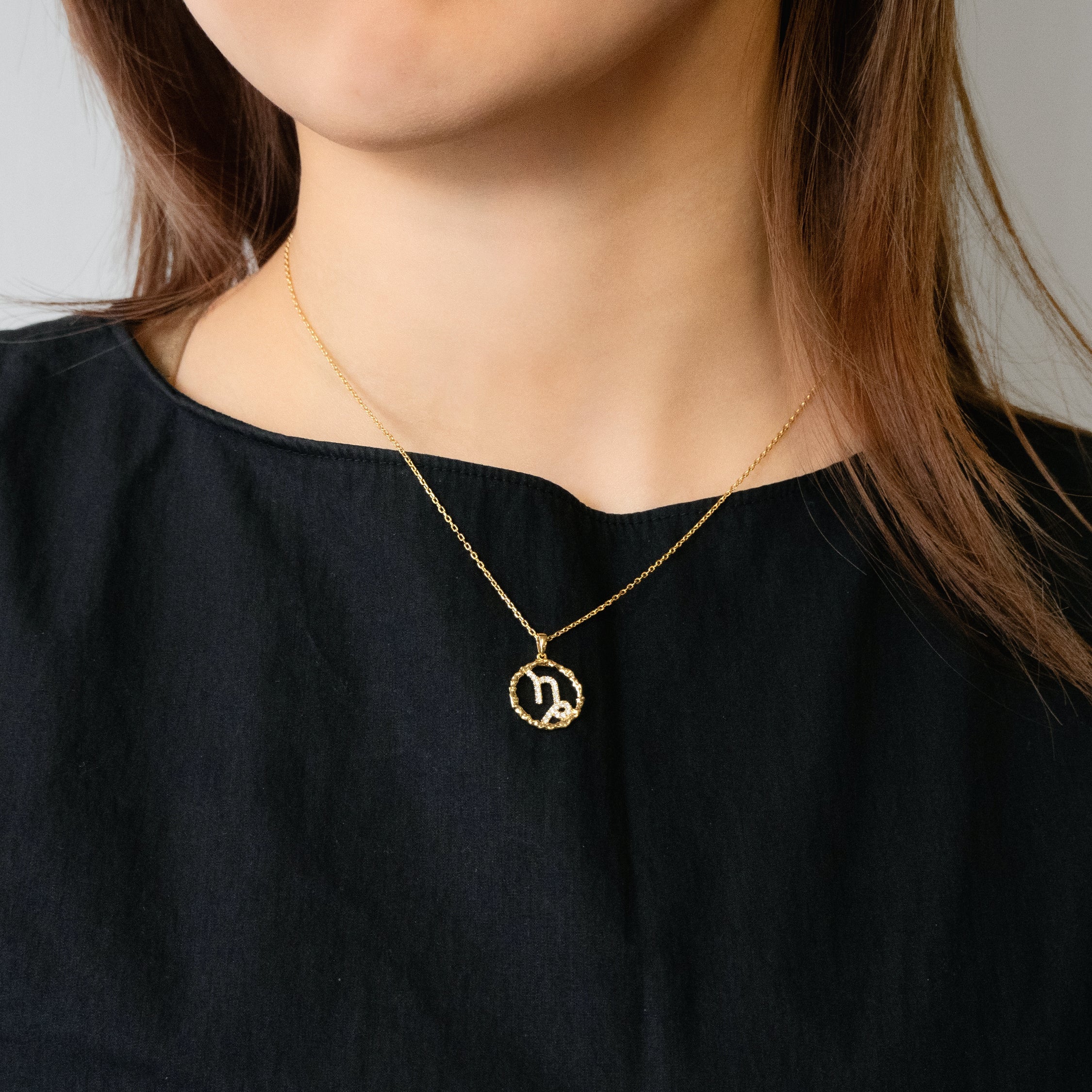 Capricorn medallion pendant necklace - Capricorn Zodiac Pendant Necklace - The Future Rocks - 2