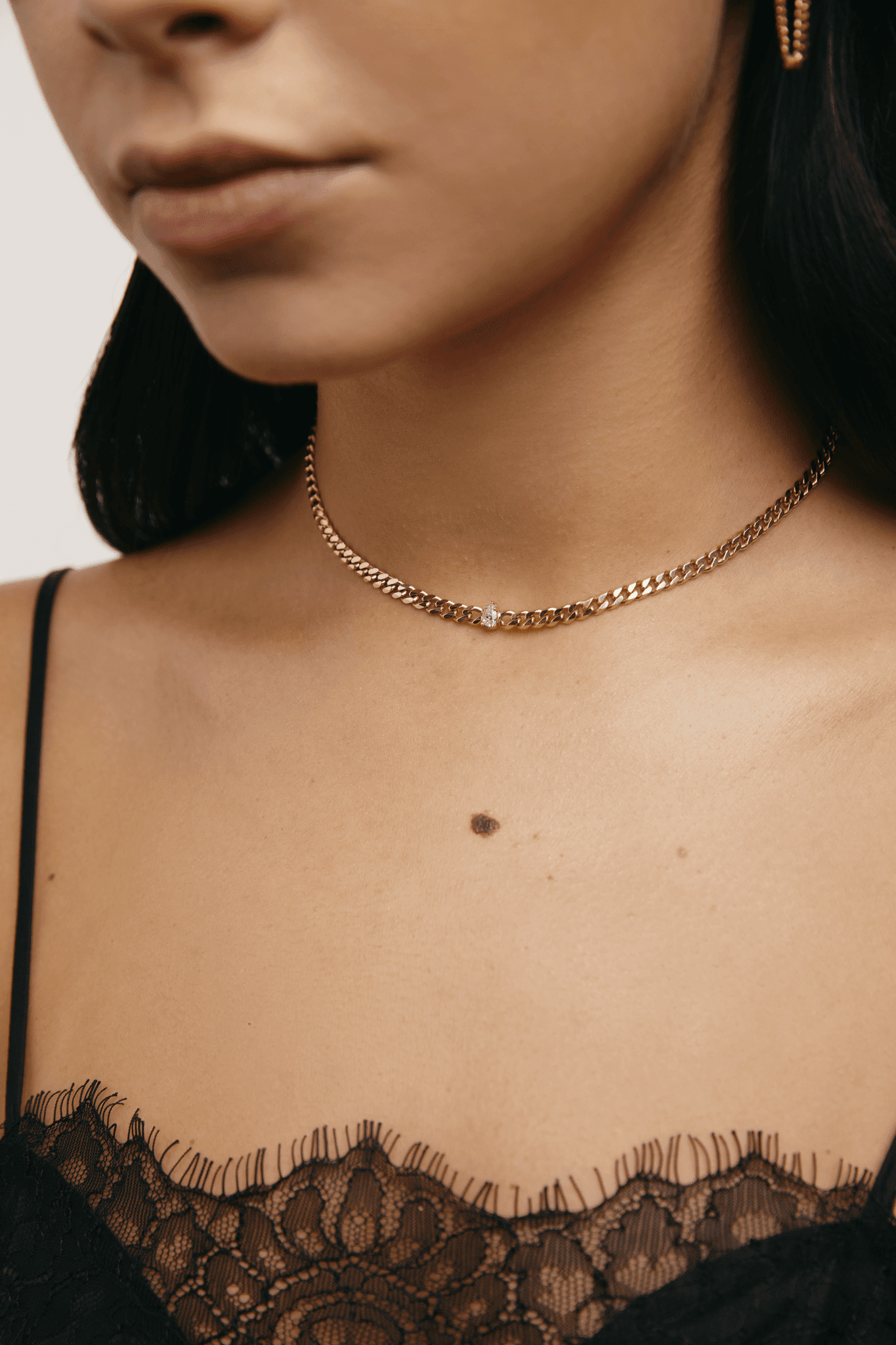 Chuva necklace - 14K Gold Chain Choker Necklace - The Future Rocks - 3