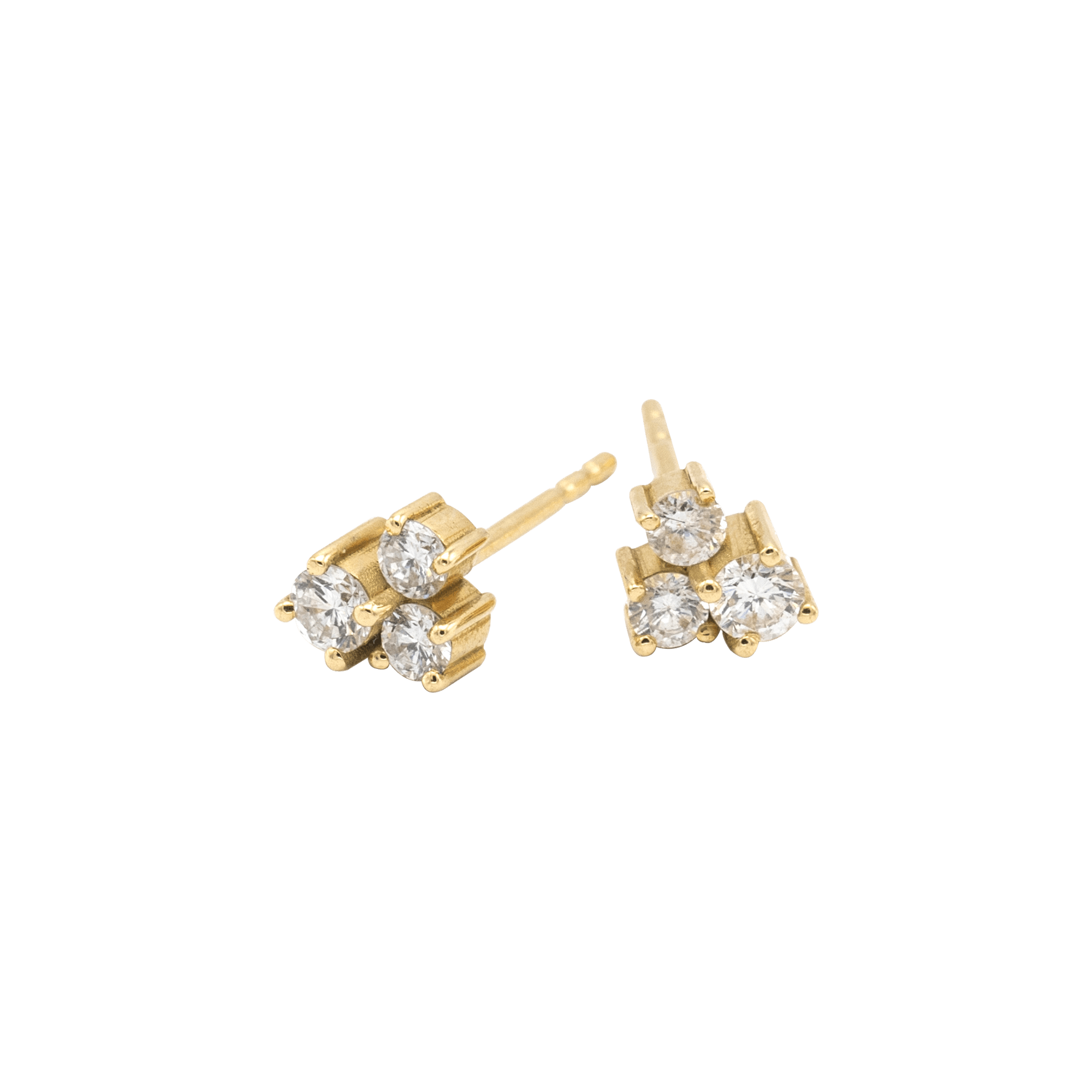Dyad stud earrings - Dyad Trio Diamond Stud Earrings - The Future Rocks - 1