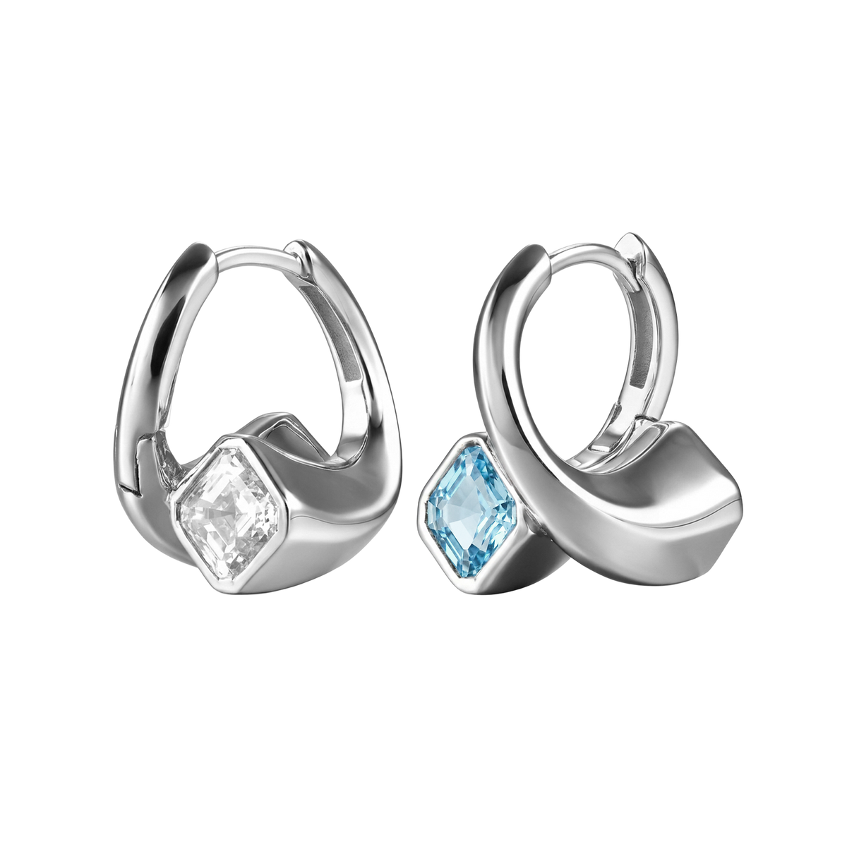 Nova reversible huggie earrings - Nova reversible huggie earrings - The Future Rocks - 1