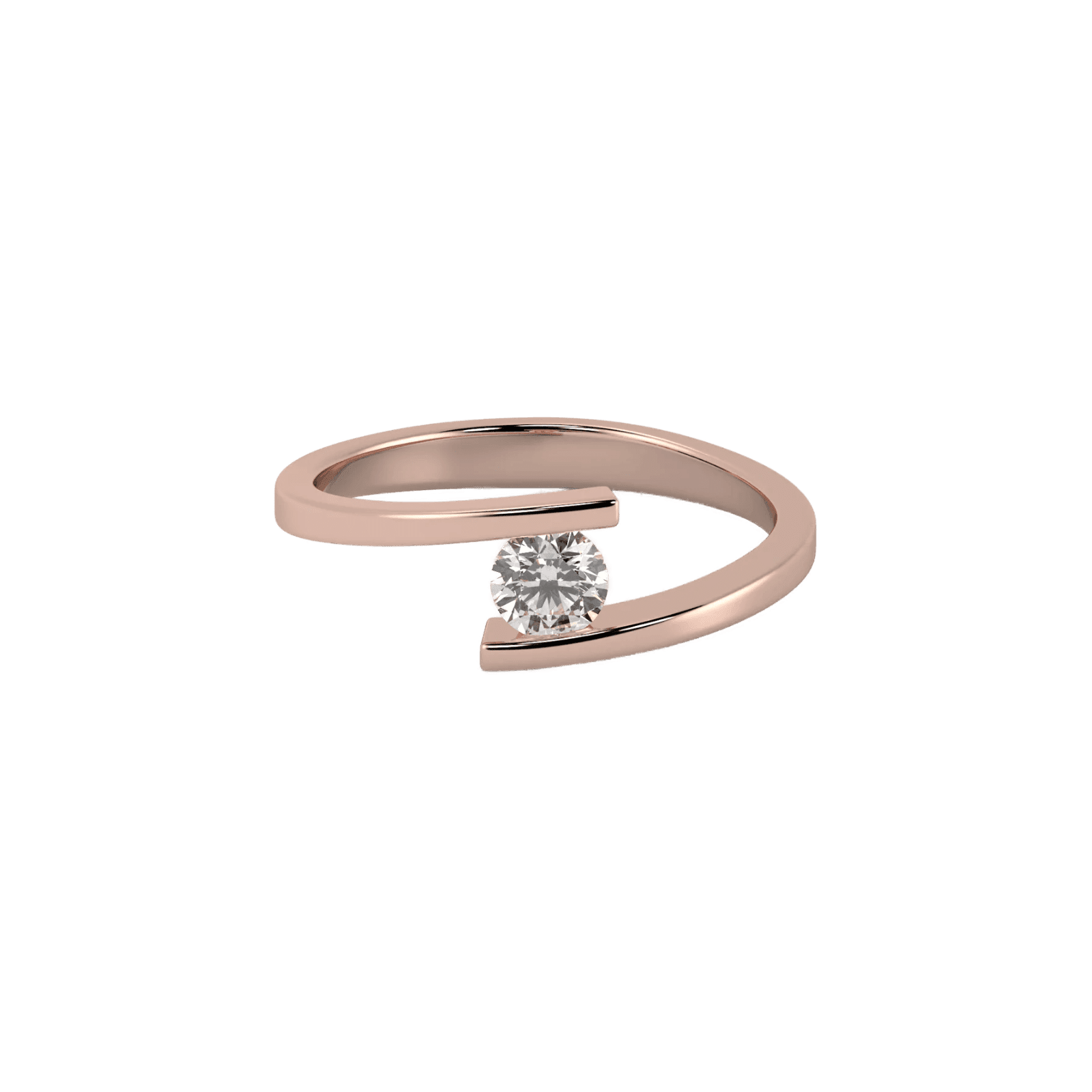 Embrace solitaire diamond ring - Lab-Grown Diamond Solitaire Open Ring - The Future Rocks - 4