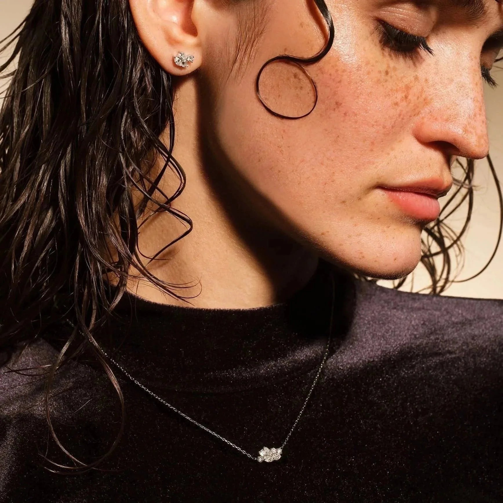 Emçi maxi necklace - Maxi Diamond Cluster Necklace - The Future Rocks - 2