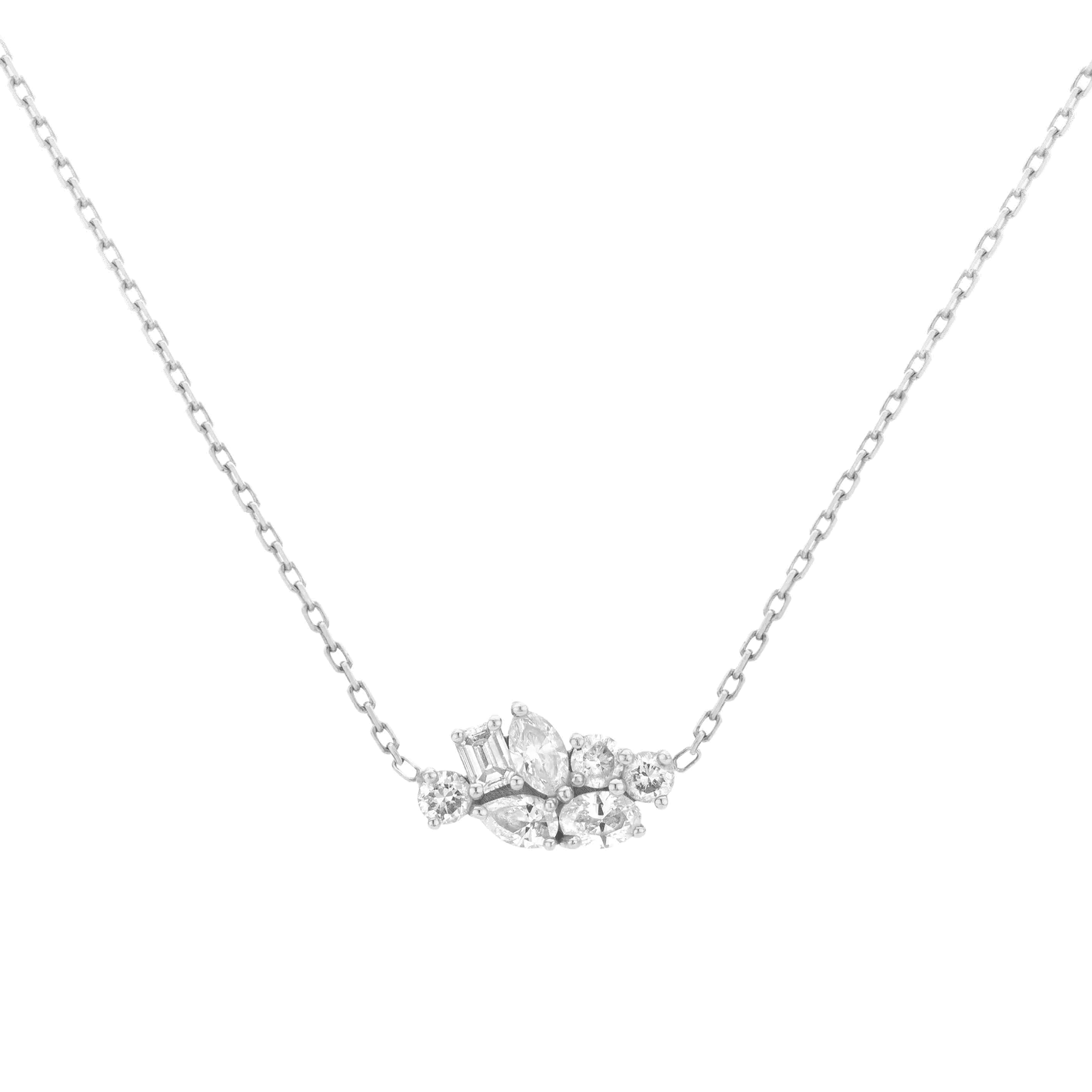 Emçi maxi necklace - Maxi Diamond Cluster Necklace - The Future Rocks - 1