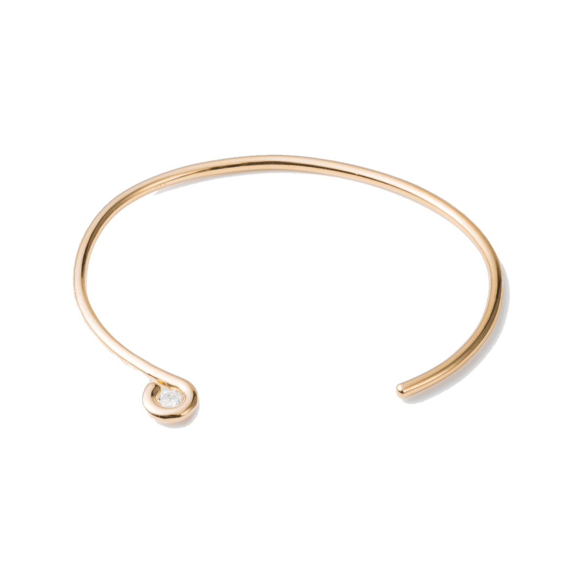 Engage EGB1 gold bangle - 18K Gold Vermeil Lab-Grown Diamond Bangle - The Future Rocks - 1