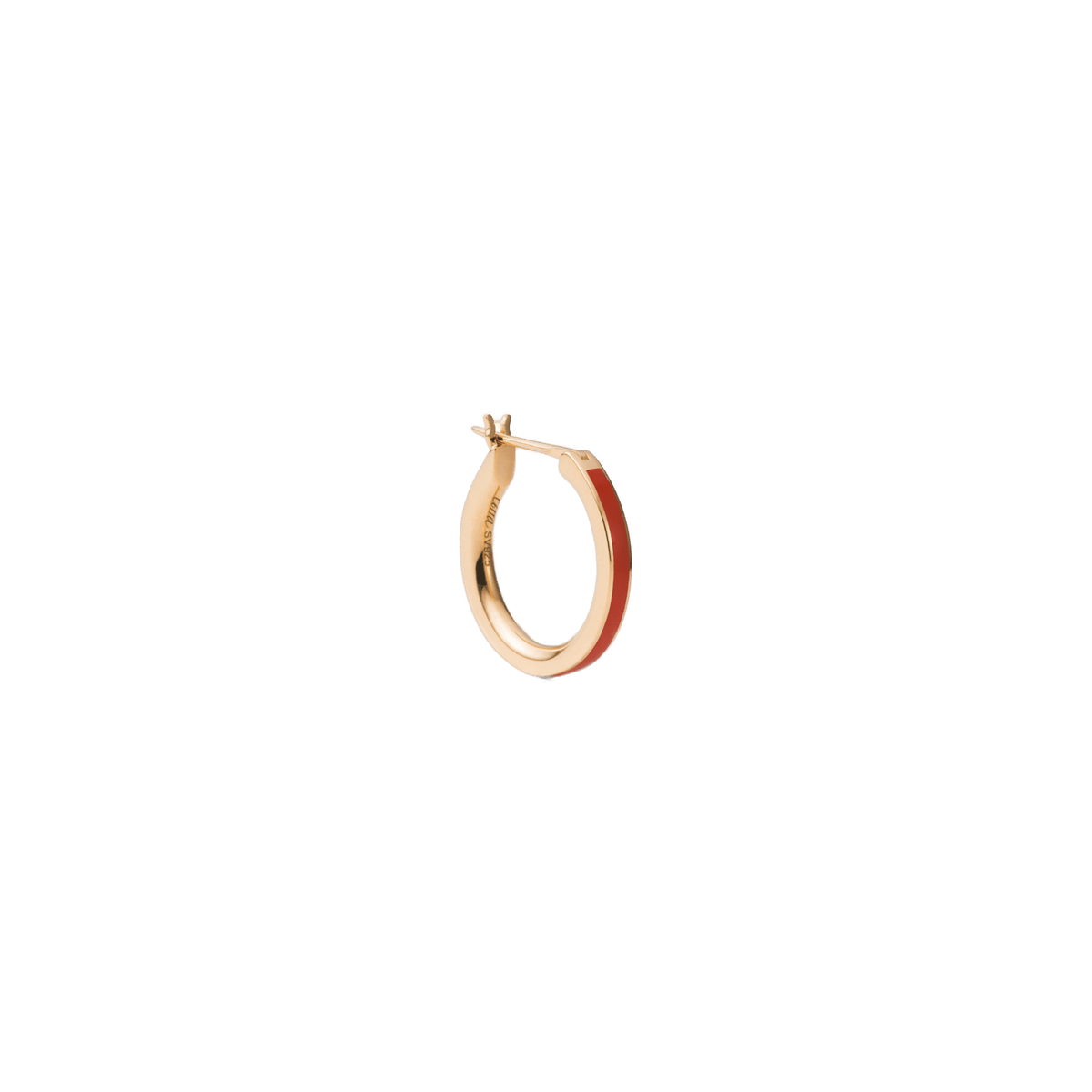 Engage EGP2 sun single pierced earring - Orange Enamel Hoop Earring - The Future Rocks - 1