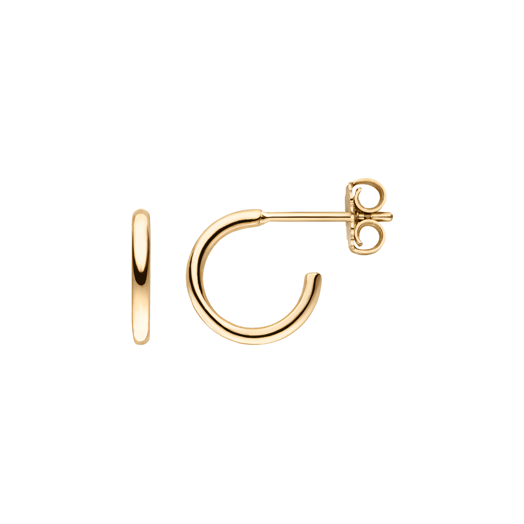 Essential earrings - Essential 18K Gold Hoop Earrings - The Future Rocks - 1
