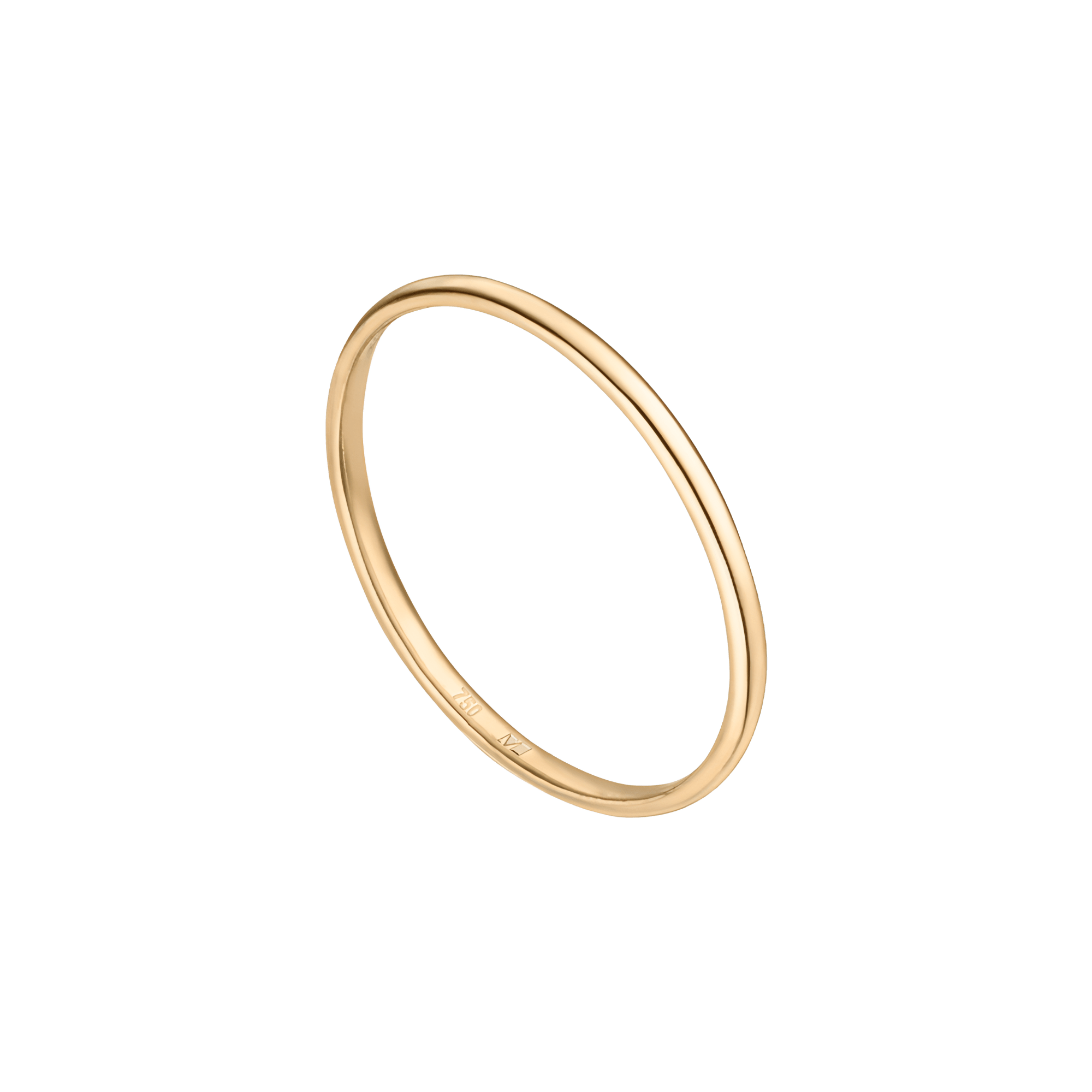 Essential ring - 18K Gold Stacking Ring - The Future Rocks - 3